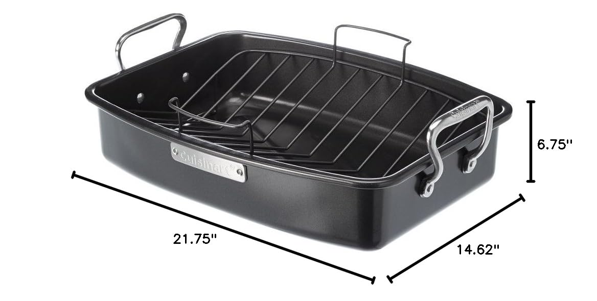 cuisinart-asr-1713v-ovenware-classic-17-x-13-inch-roaster-with-removable-rack image 3