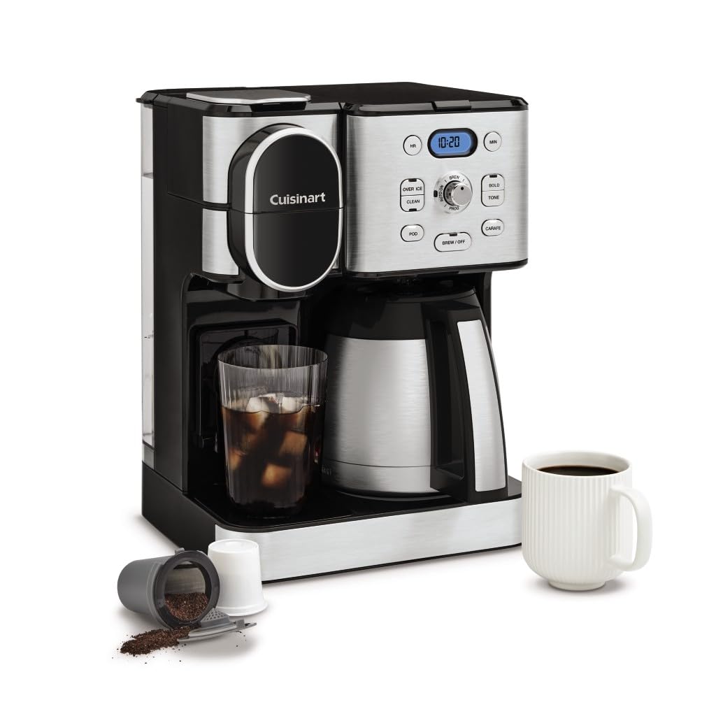 cuisinart-coffee-center-ss-21nas-10-cup-thermal-carafe-single-serve-coffee-maker image 1