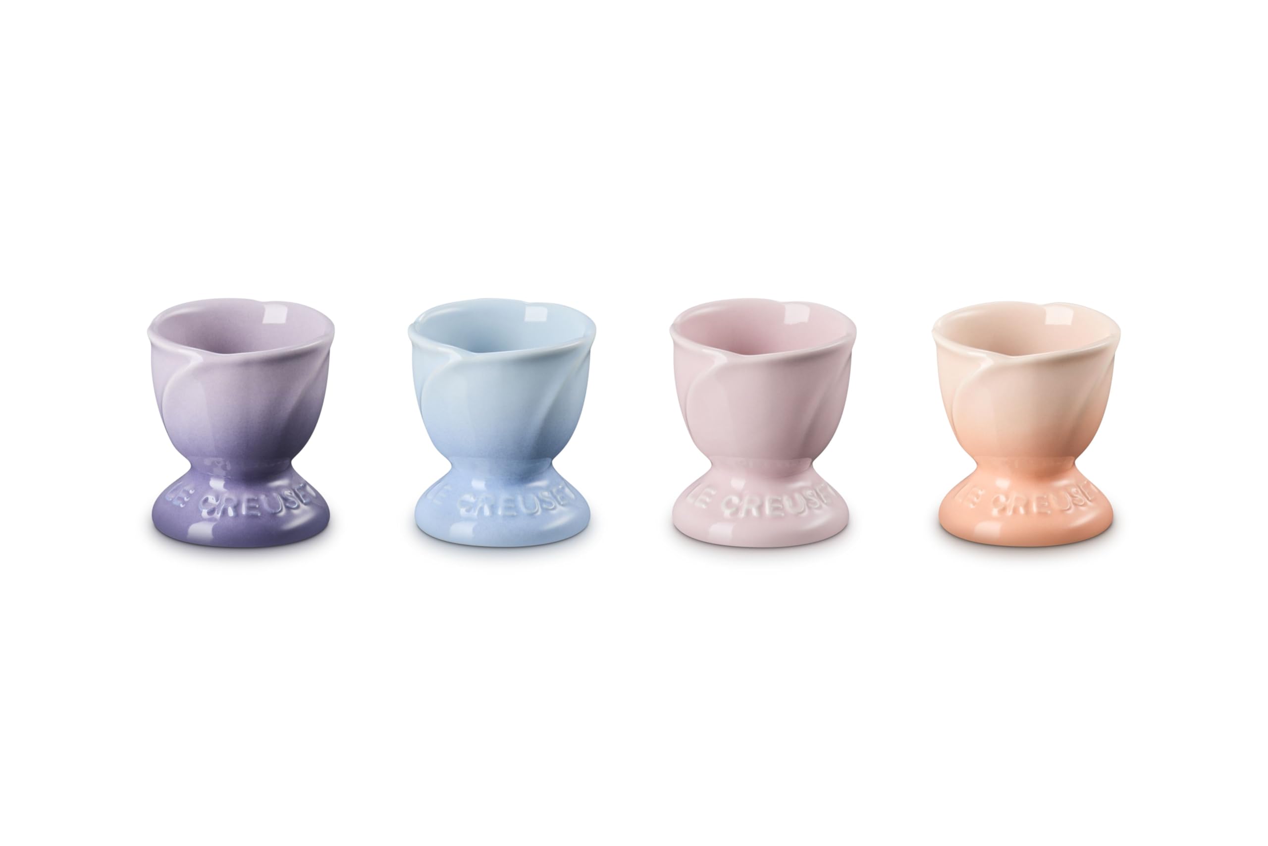 le-creuset-stoneware-petal-egg-cups-set-of-4-multicolor image 1