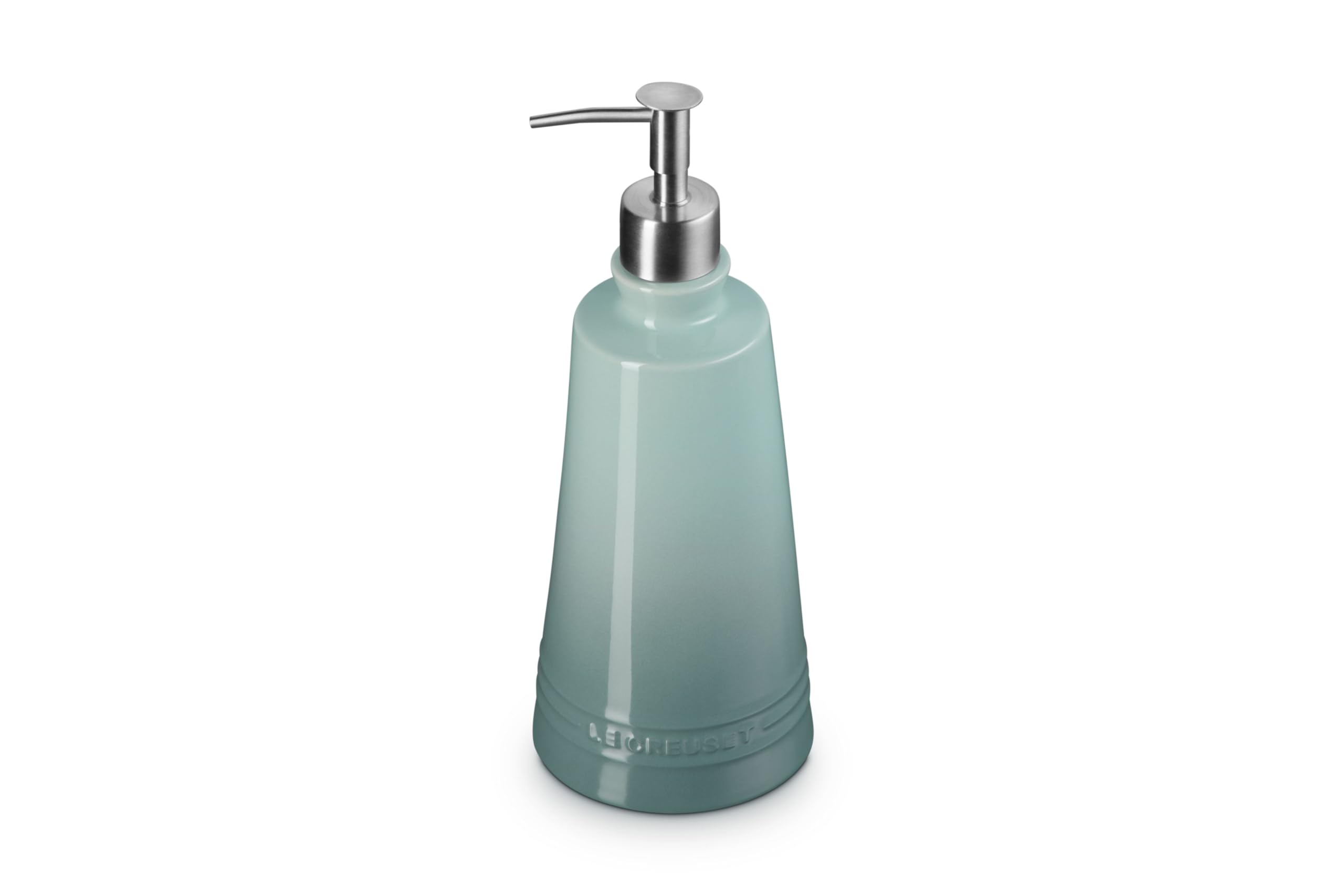 le-creuset-stoneware-signature-soap-dispenser-20-oz-sea-salt image 2