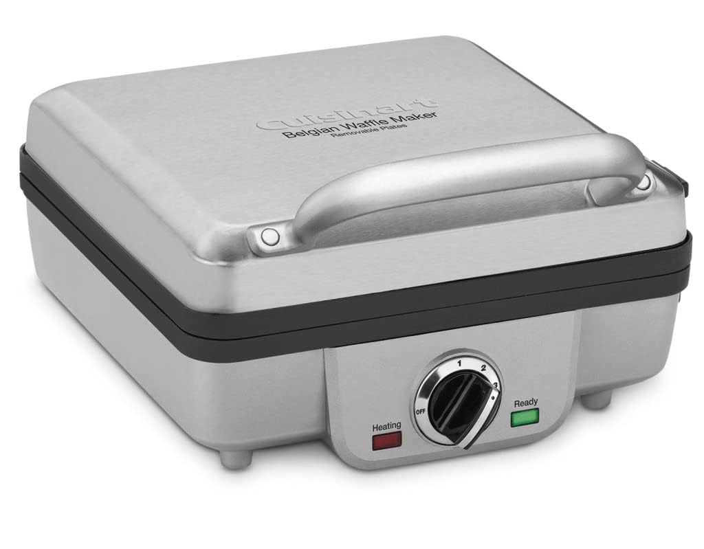 cuisinart-waf-300p1-belgian-waffle-maker-with-pancake-plates-brushed-stainless image 1