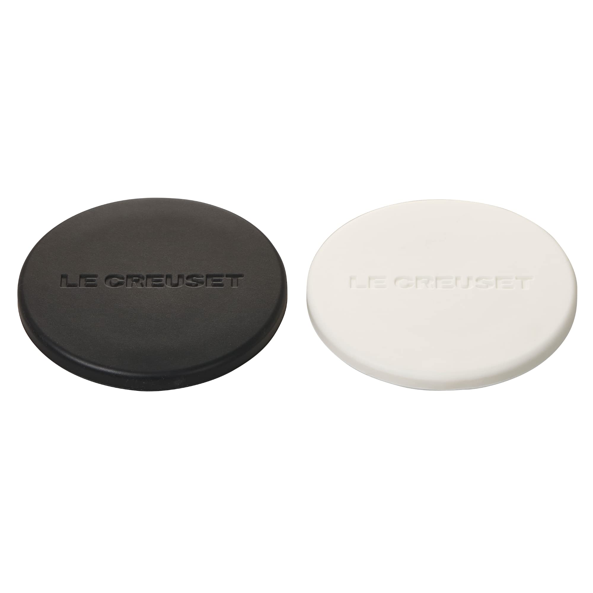 le-creuset-set-of-2-mill-caps-black-and-white image 1