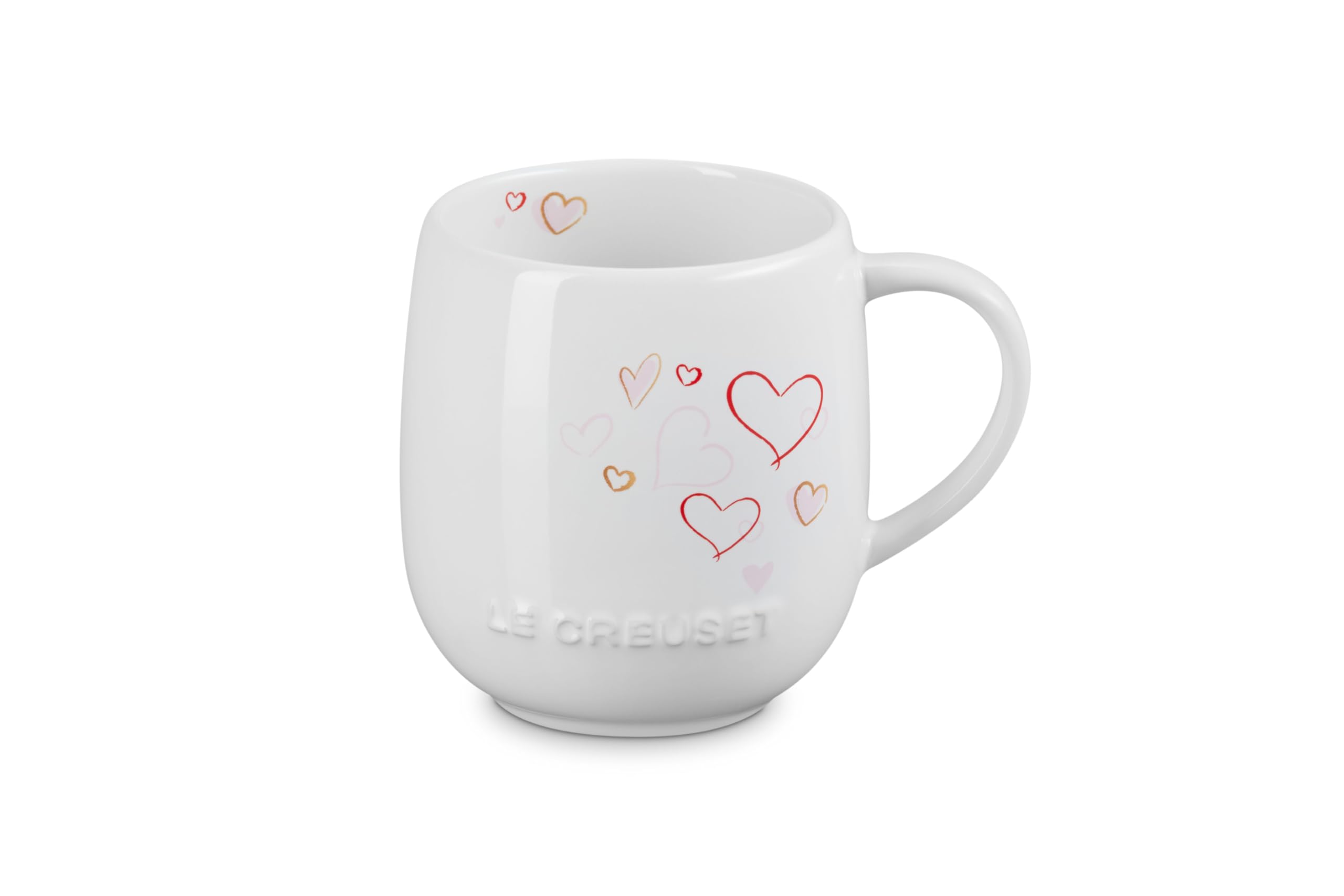 le-creuset-mon-coeur-stoneware-heritage-mug-13-oz-white-with-hearts image 1