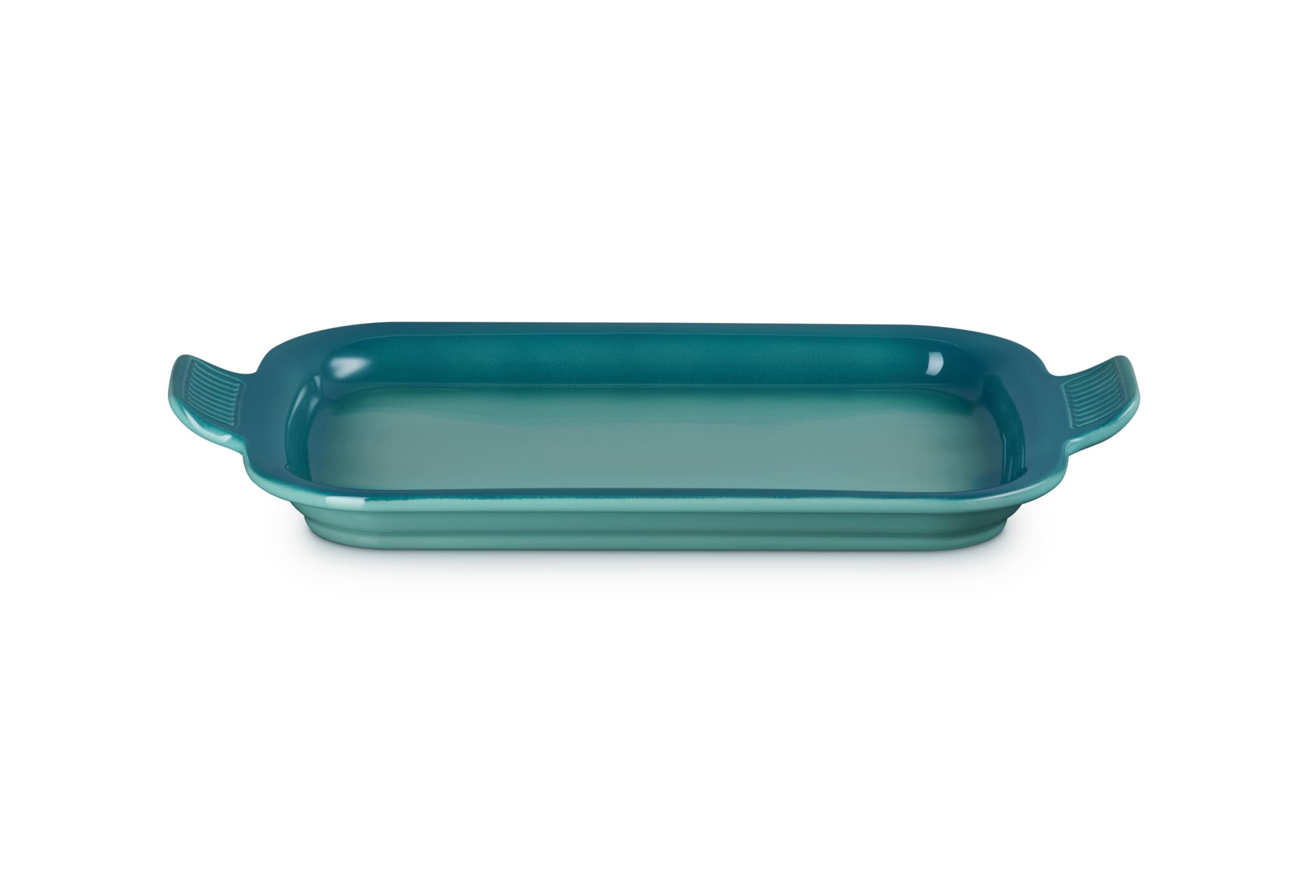 le-creuset-stoneware-shallow-rectangular-dish-with-platter-lid-3-qt-riviera image 4