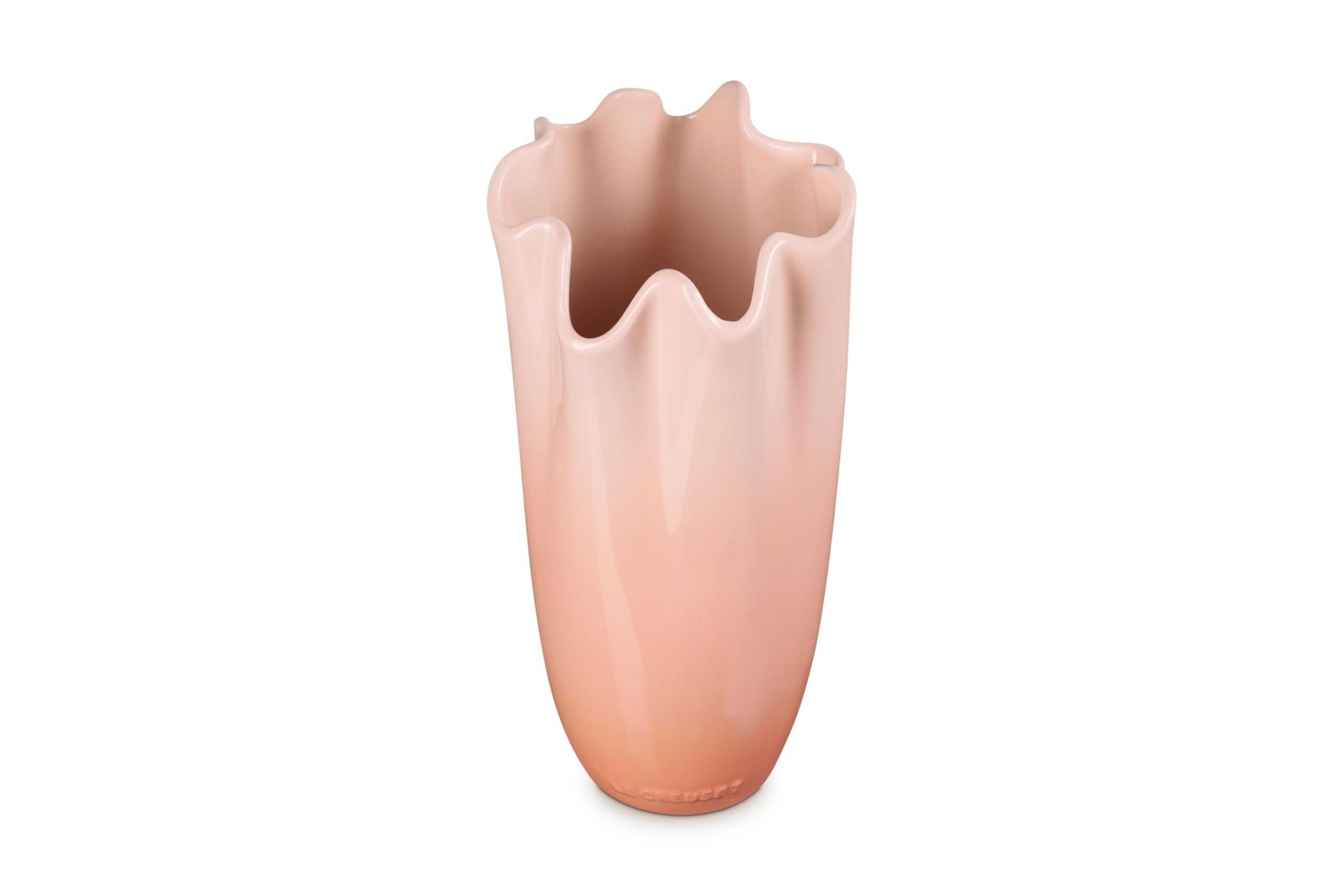 le-creuset-stoneware-iris-vase-12-peche image 2