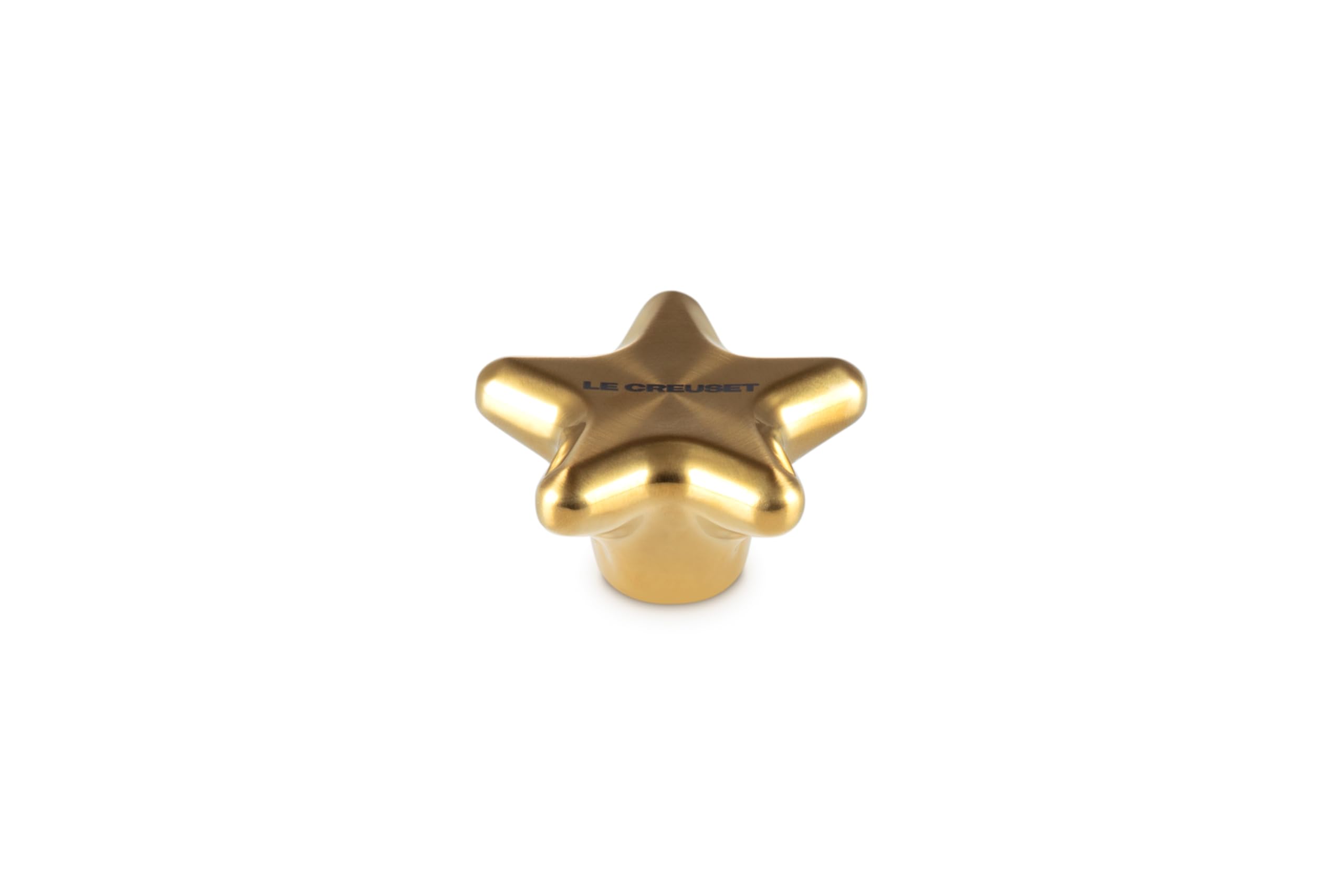 le-creuset-large-stainless-steel-star-knob-gold image 2
