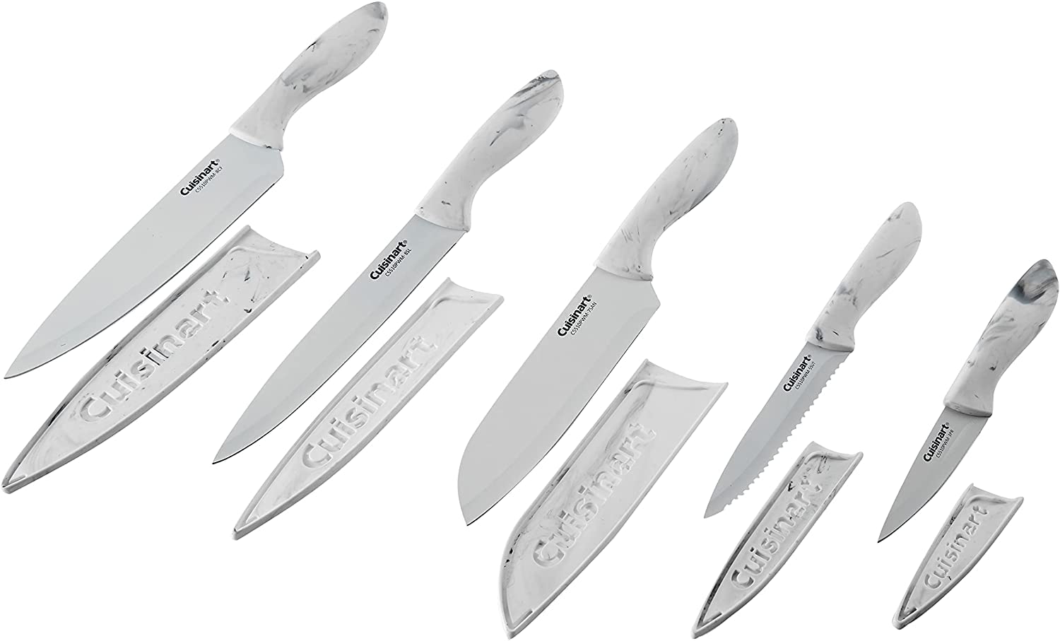 cuisinart-c55-10pwm-ceramic-coated-10-piece-knife-set-with-blade-guards-faux-mar image 2
