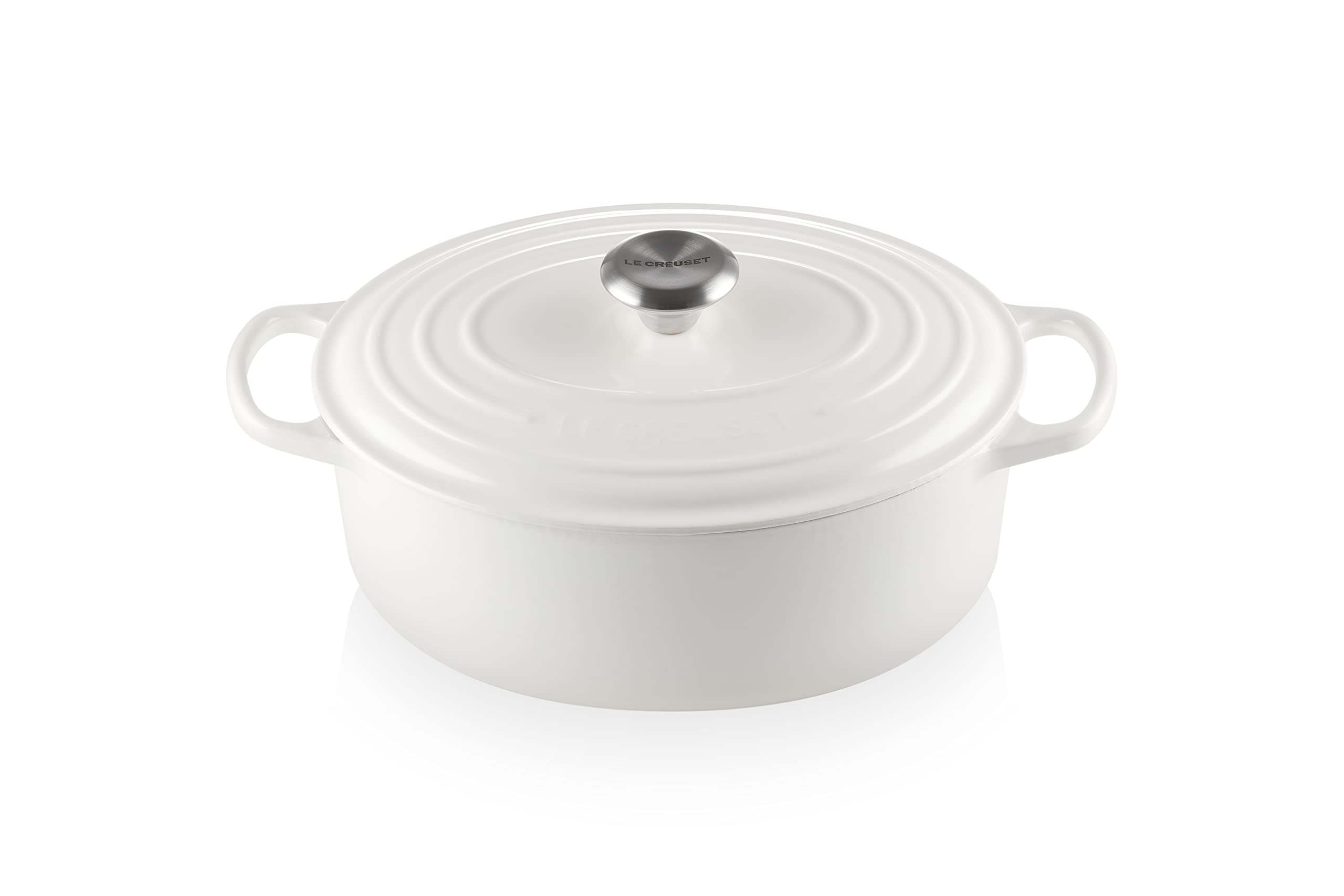le-creuset-enameled-cast-iron-signature-oval-dutch-oven-15-5-qt-flamme-doree-wit image 8