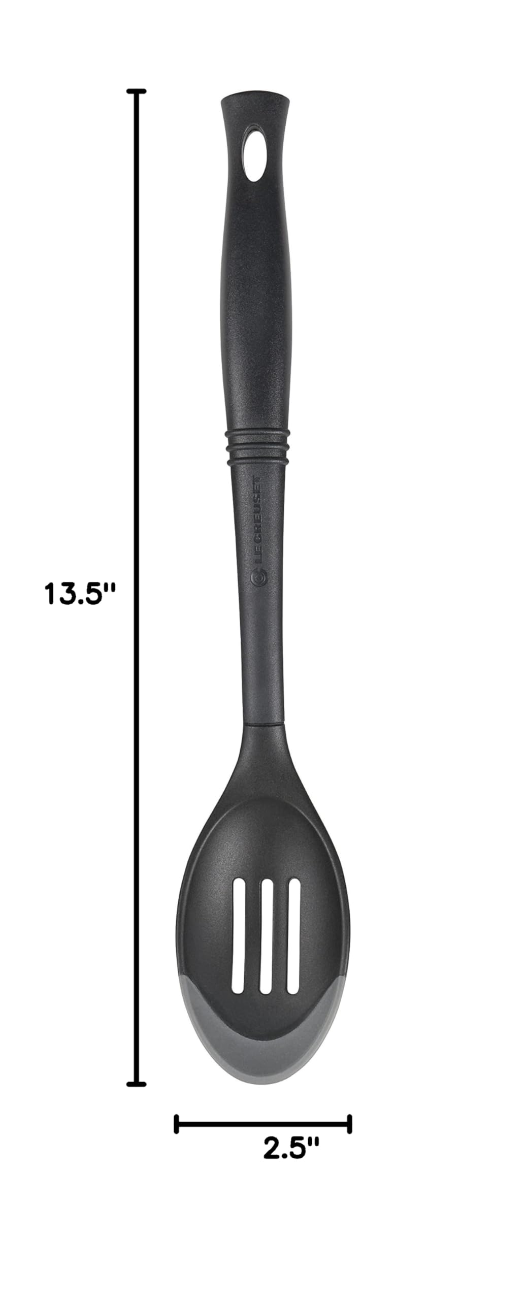le-creuset-revolution-bi-material-slotted-spoon-13-5-oyster image 3