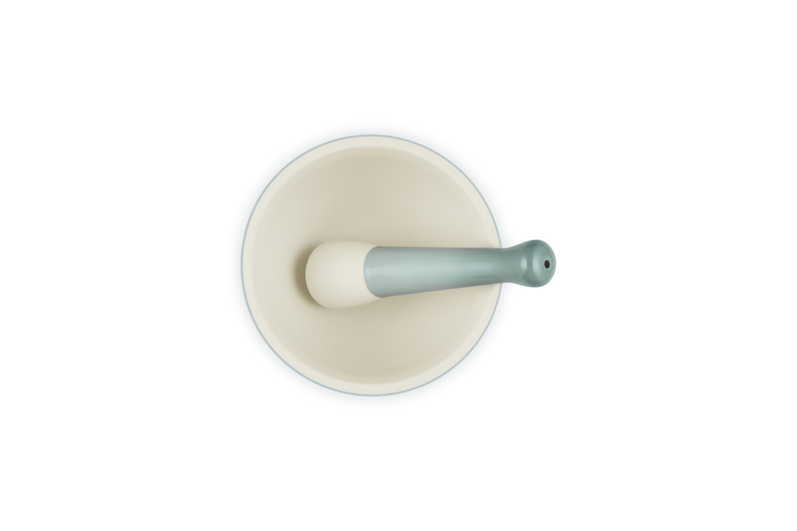 le-creuset-stoneware-mortar-pestle-10-oz-sea-salt image 4