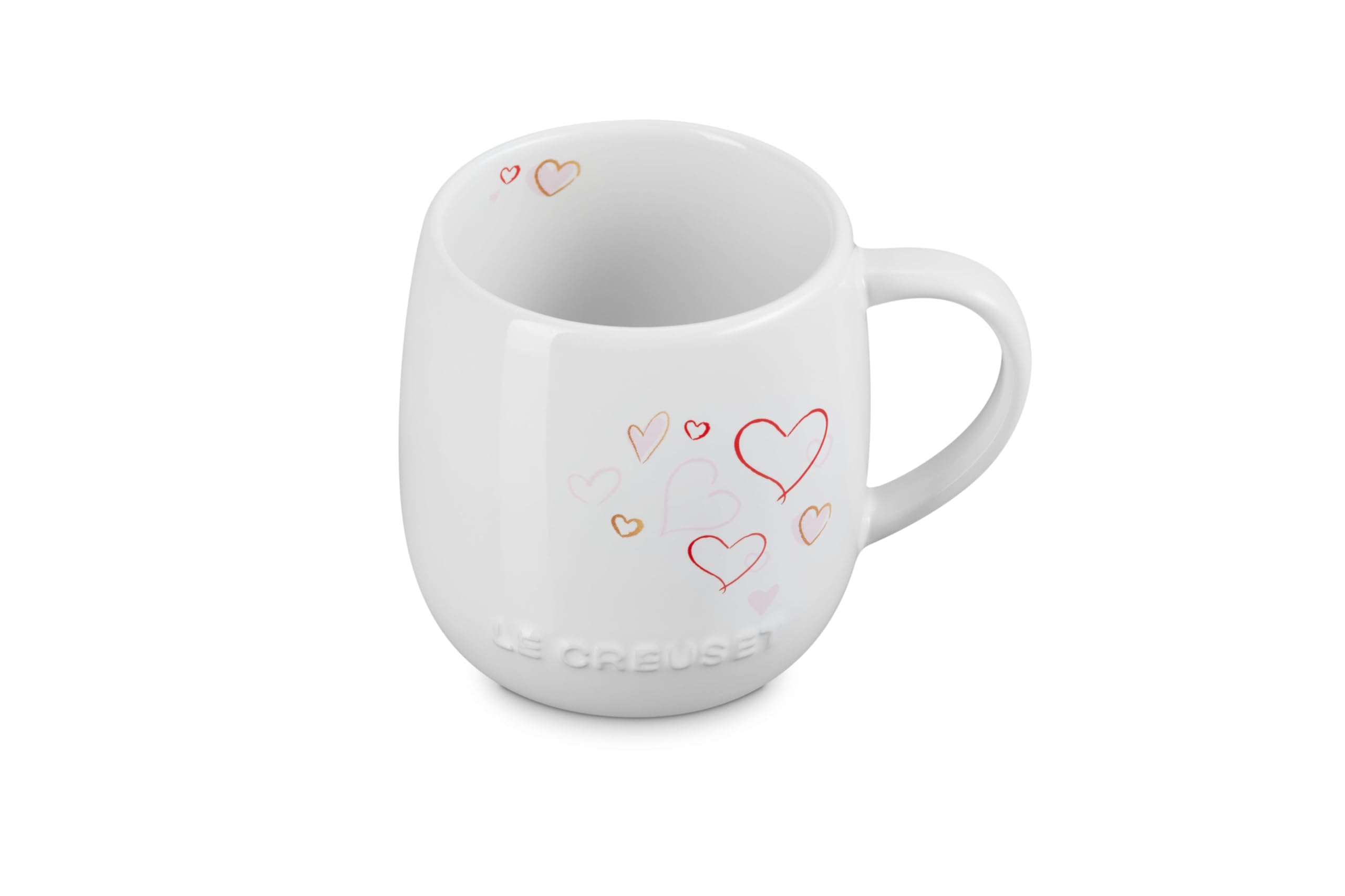 le-creuset-mon-coeur-stoneware-heritage-mug-13-oz-white-with-hearts image 2