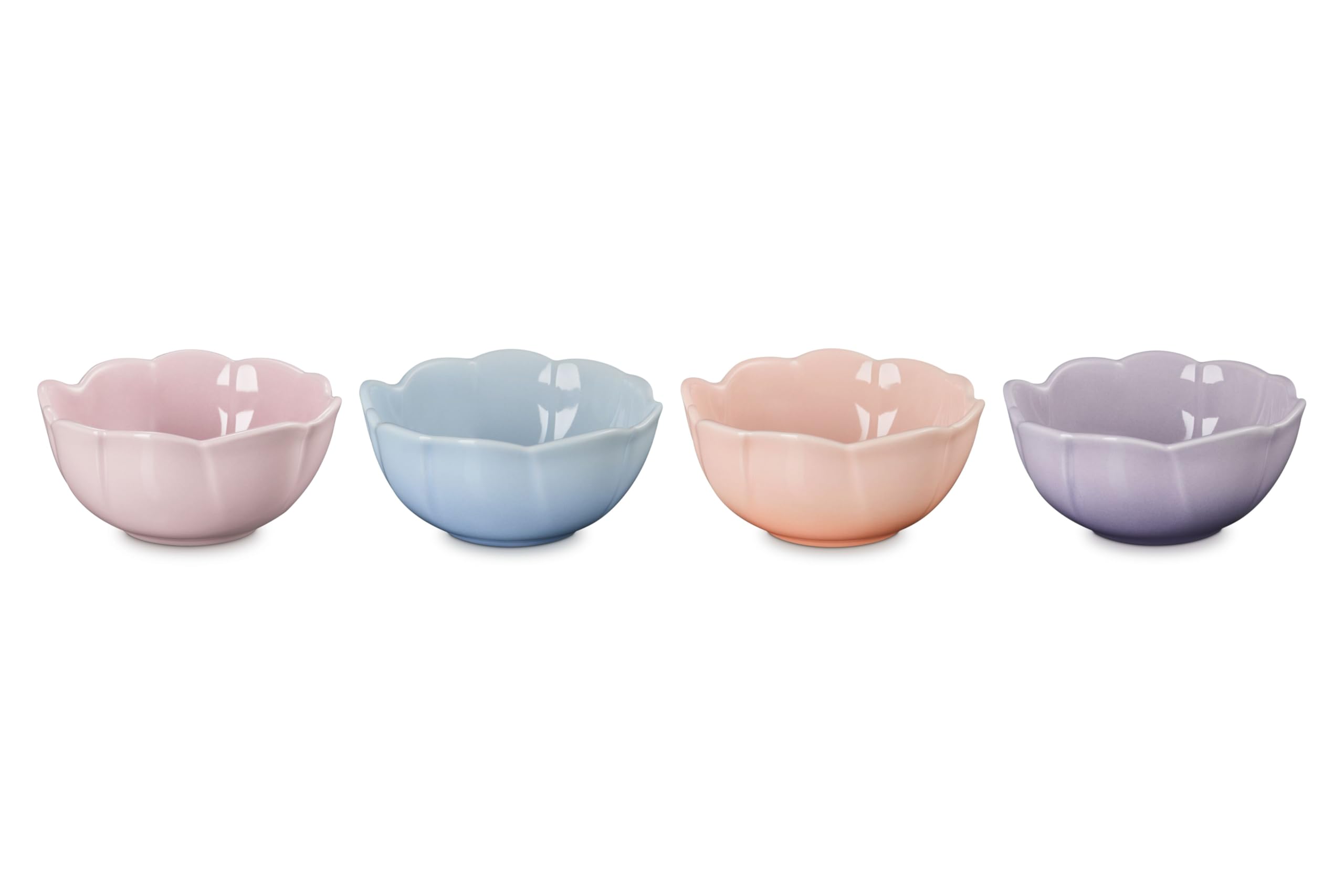 le-creuset-stoneware-petal-mini-bowls-set-of-4-white image 7