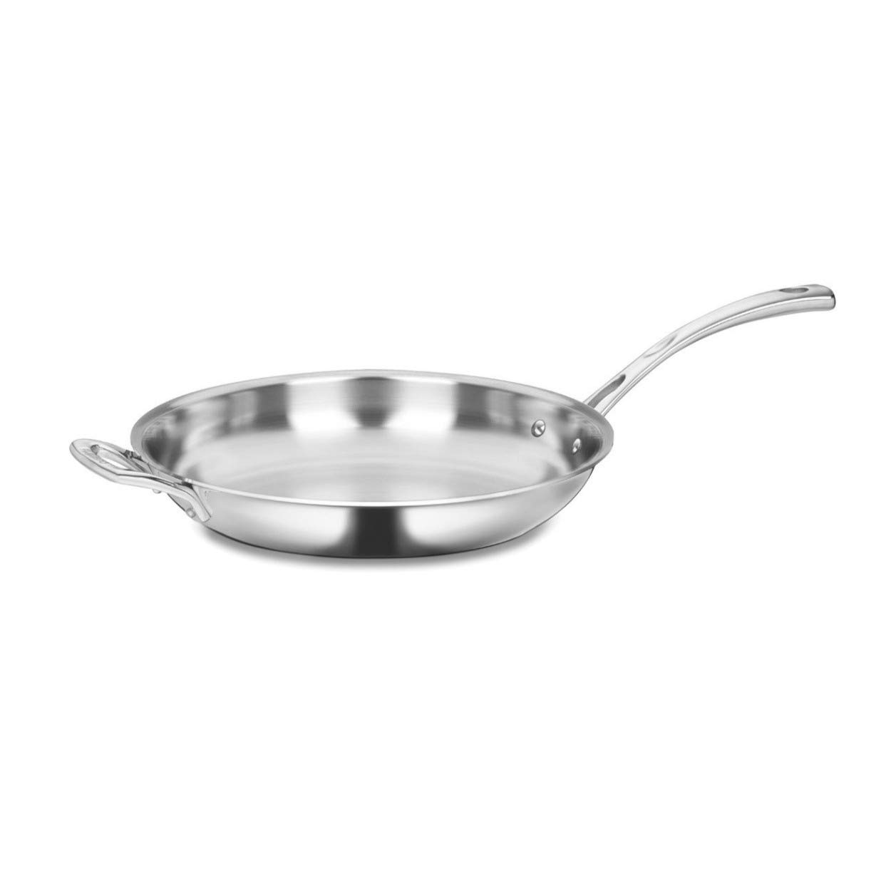 cuisinart-french-classic-tri-ply-stainless-12-inch-fry-pan-with-helper image 1