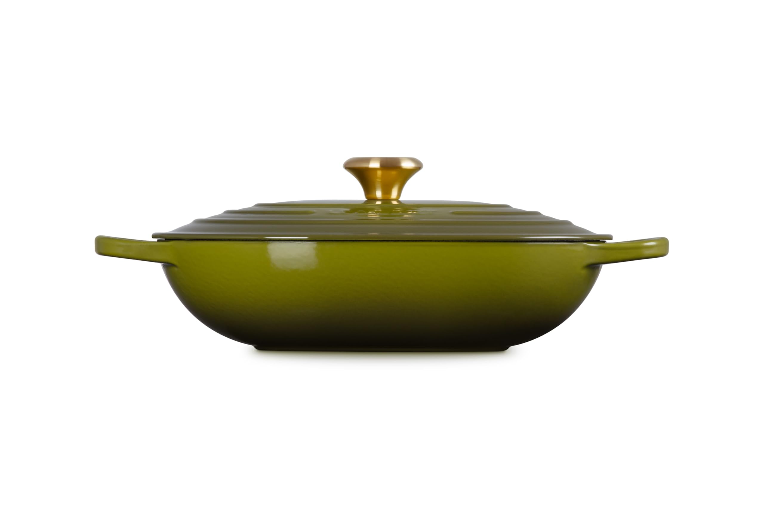 le-creuset-enameled-cast-iron-signature-oval-casserole-3-75-qt-olive image 4