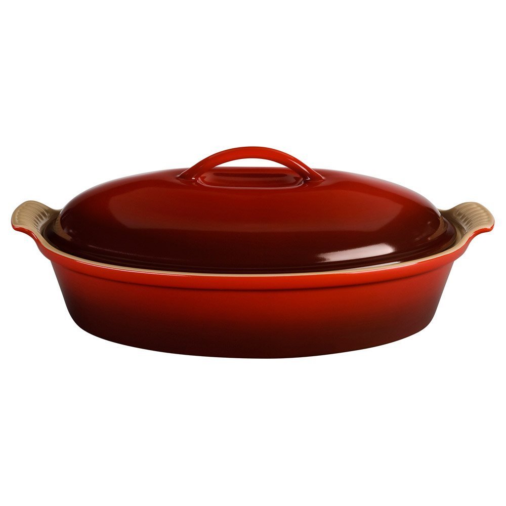 le-creuset-stoneware-heritage-covered-oval-casserole-4-qt-14-in-white image 6