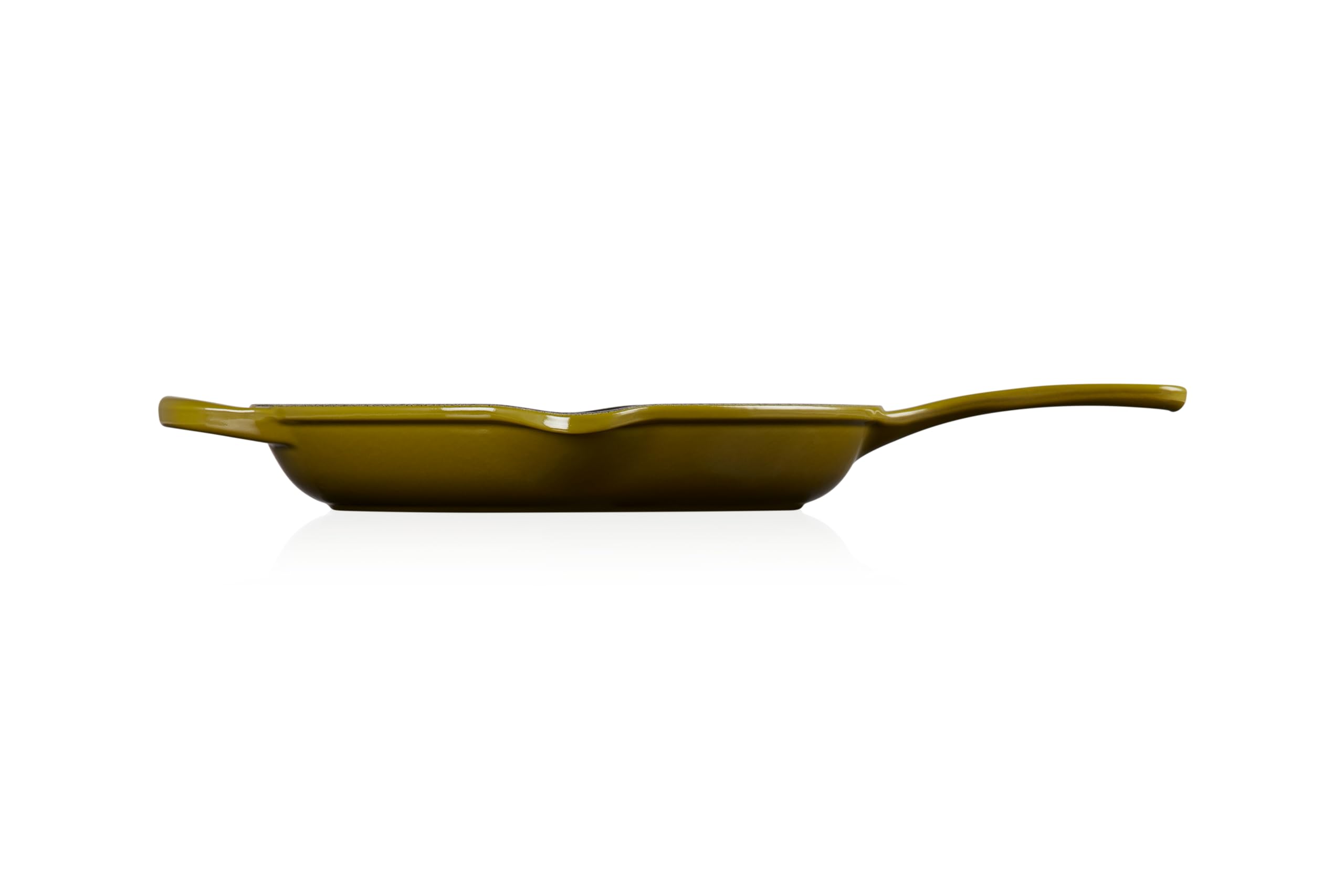 le-creuset-enameled-cast-iron-signature-round-skillet-10-25-olive image 4