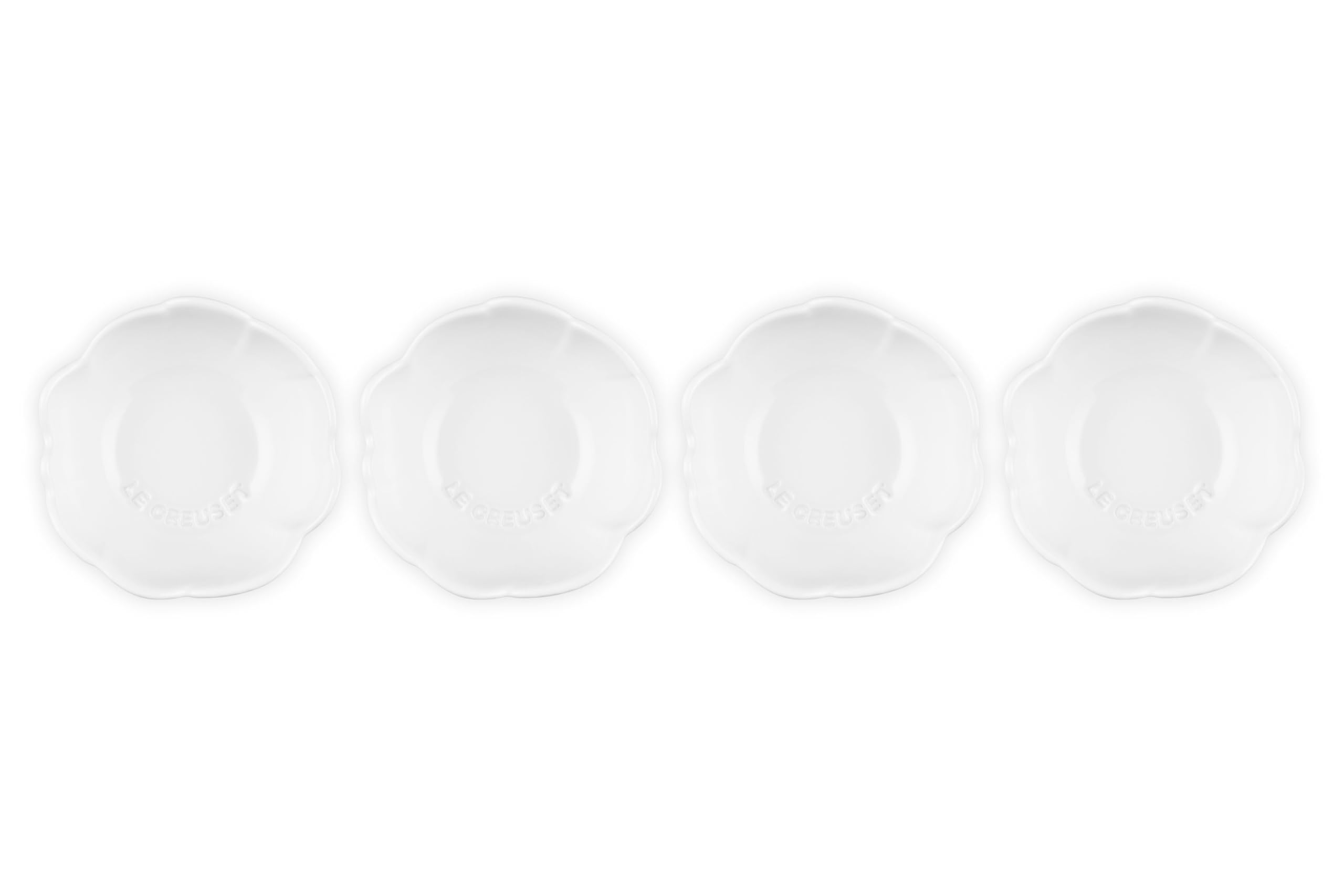 le-creuset-stoneware-petal-mini-bowls-set-of-4-white image 4