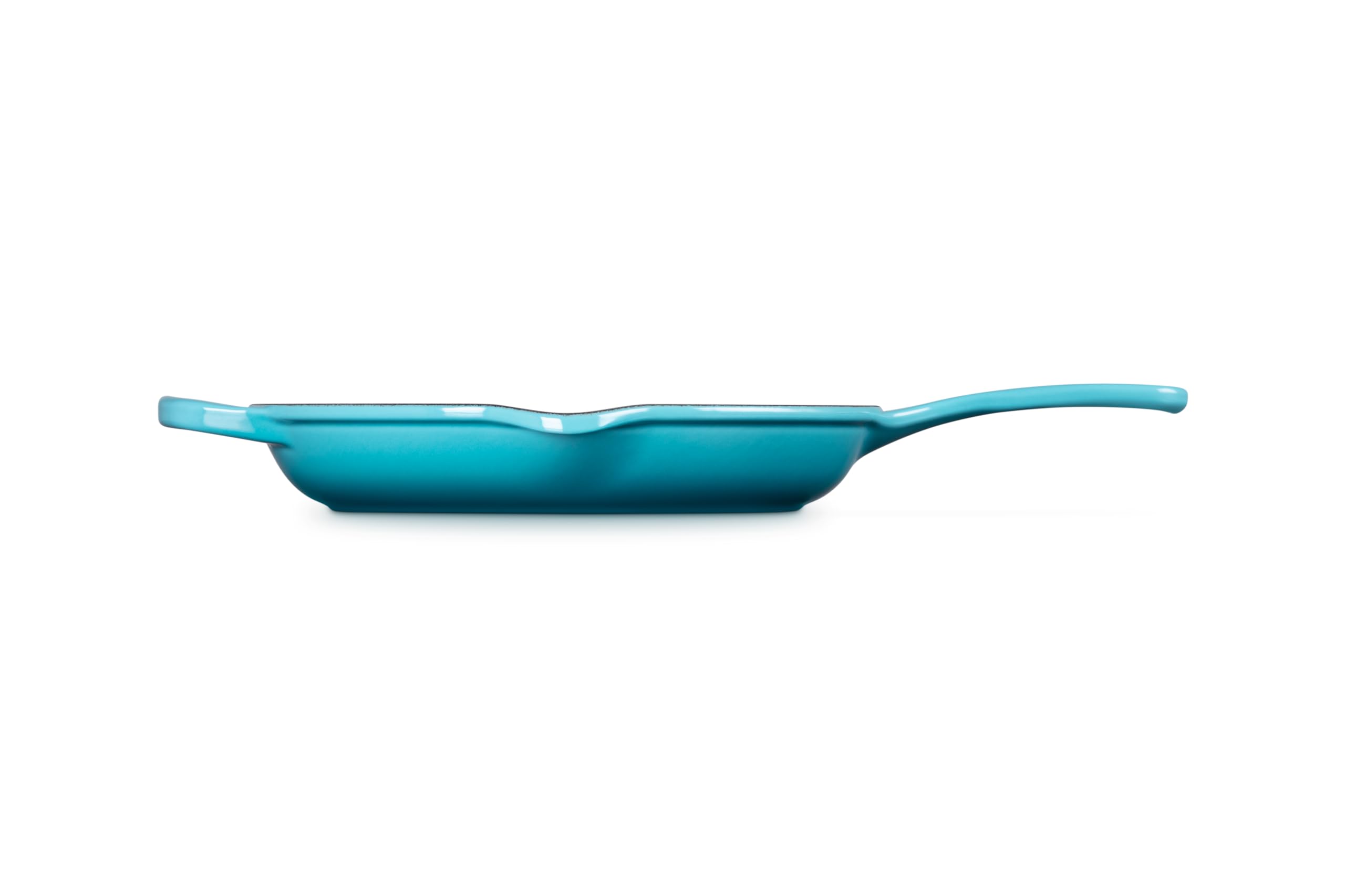 le-creuset-signature-iron-handle-skillet-10-25-inch-enameled-cast-iron-caribbean image 3