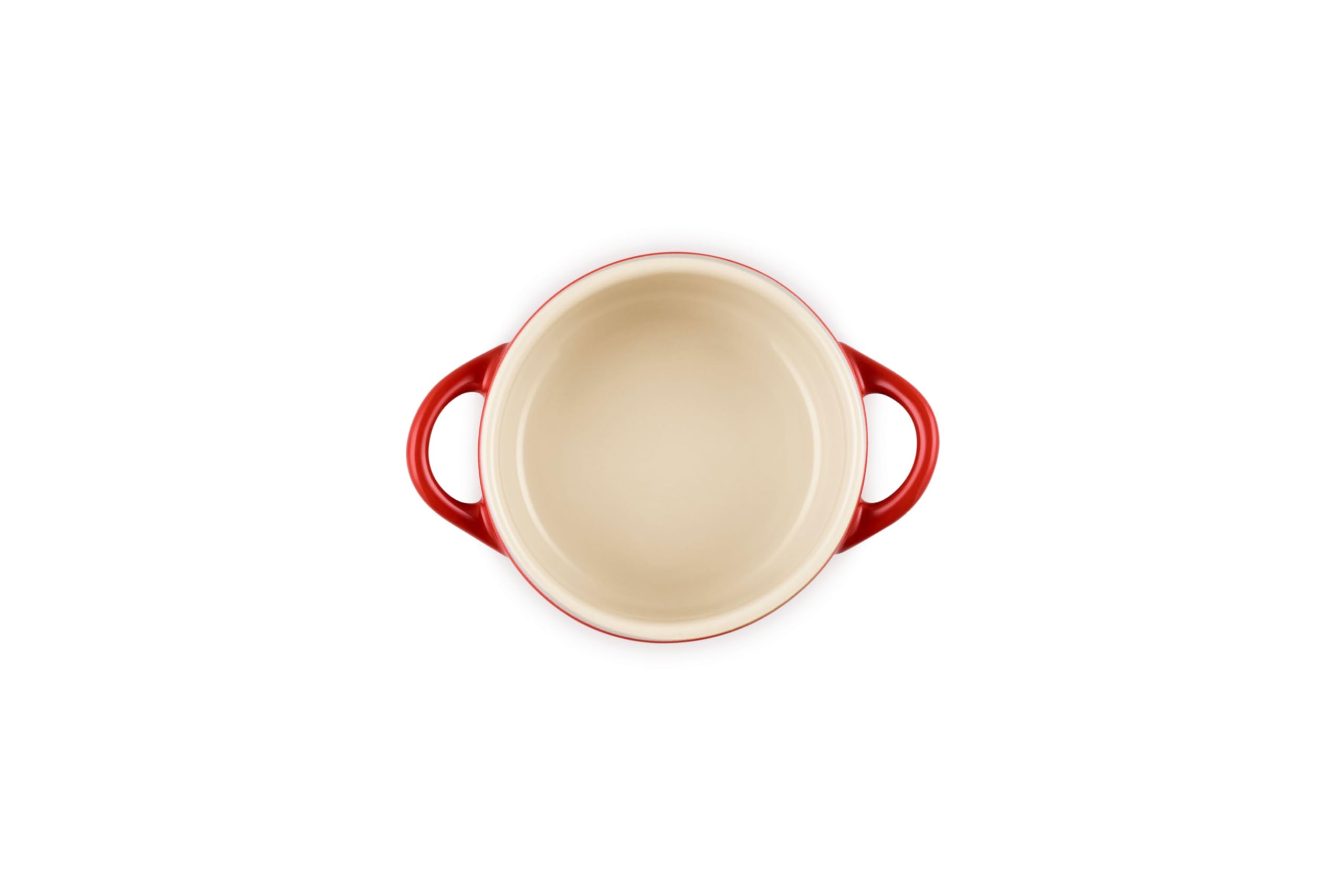 le-creuset-holly-collection-mini-round-cocotte-8-oz-cerise-with-gold-applique image 3