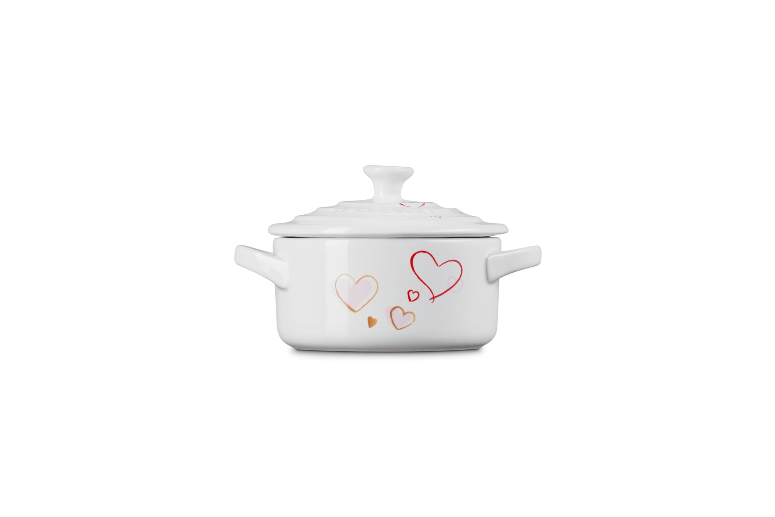 le-creuset-mon-coeur-stoneware-mini-cocotte-8-oz-white-with-hearts image 4