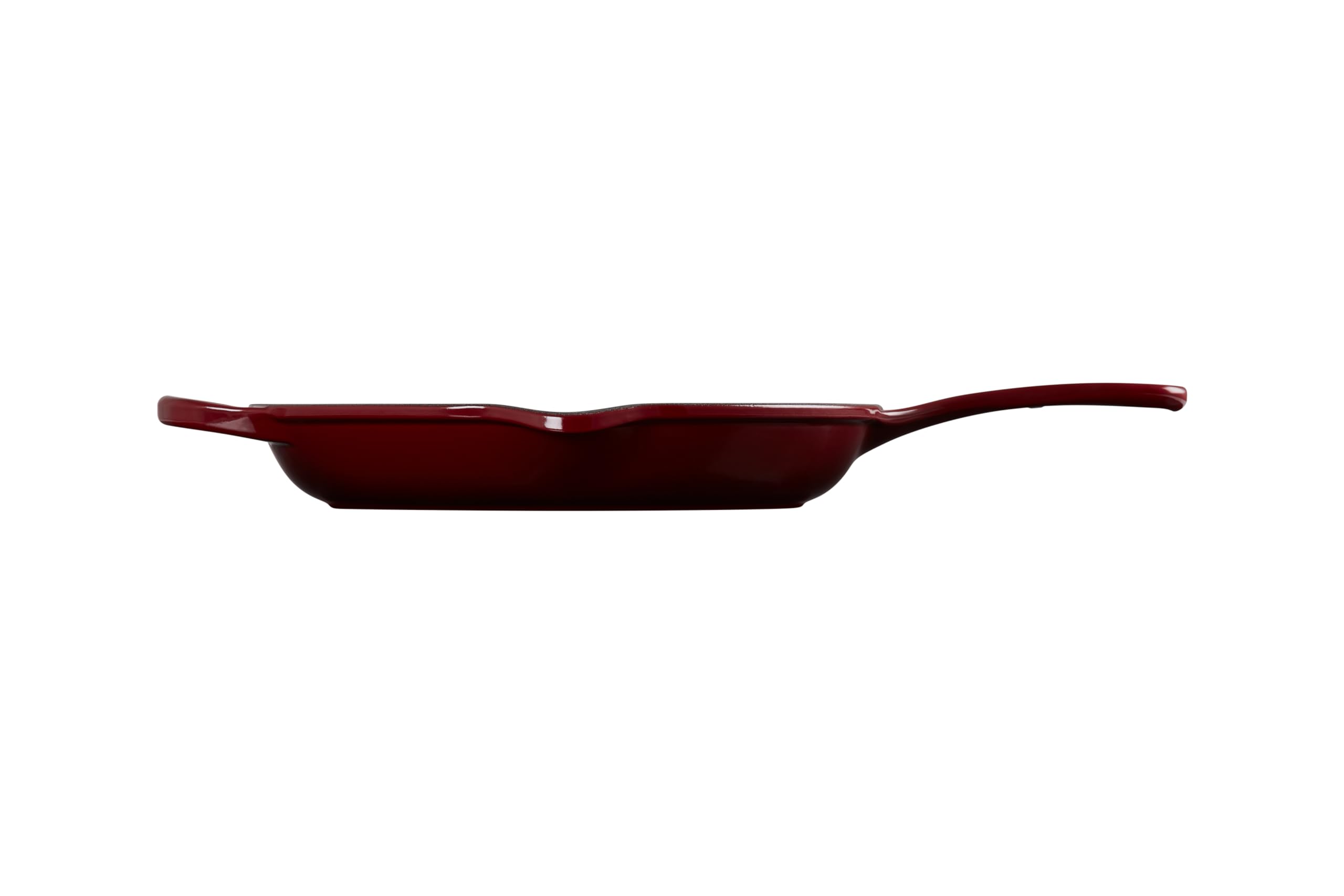 le-creuset-enameled-cast-iron-signature-iron-handle-skillet-10-25-garnet image 3