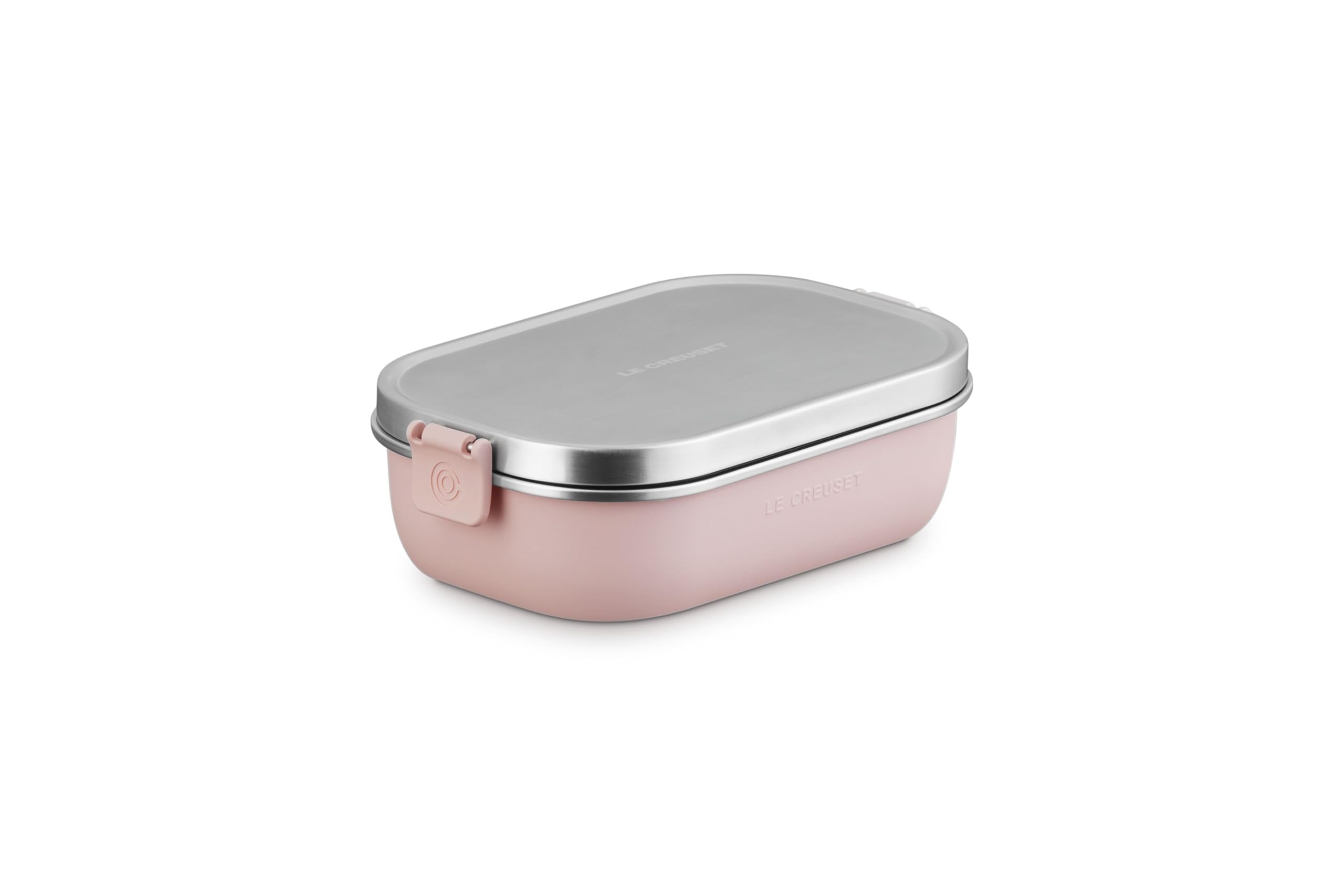 le-creuset-on-the-go-stainless-steel-lunch-box-30-oz-shell-pink image 1