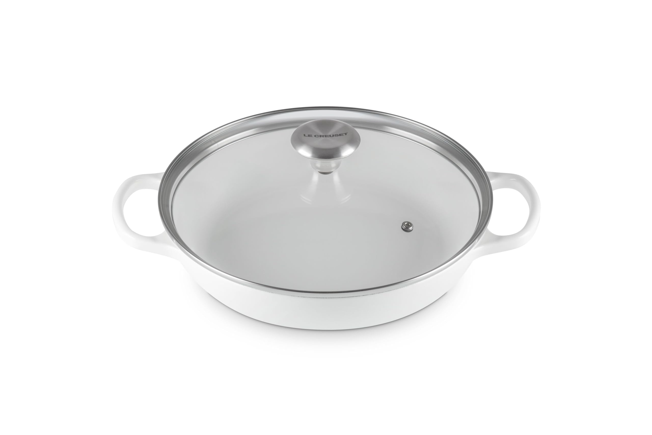 le-creuset-signature-round-braiser-with-glass-lid-2-25-qt-white image 1