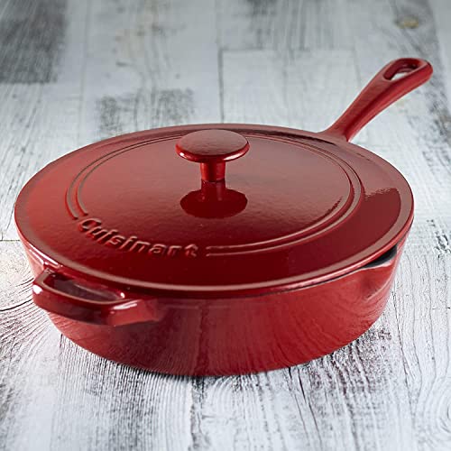 cuisinart-chef-s-classic-enameled-cast-iron-12-inch-chicken-fryer-with-lid-4-5-q image 8