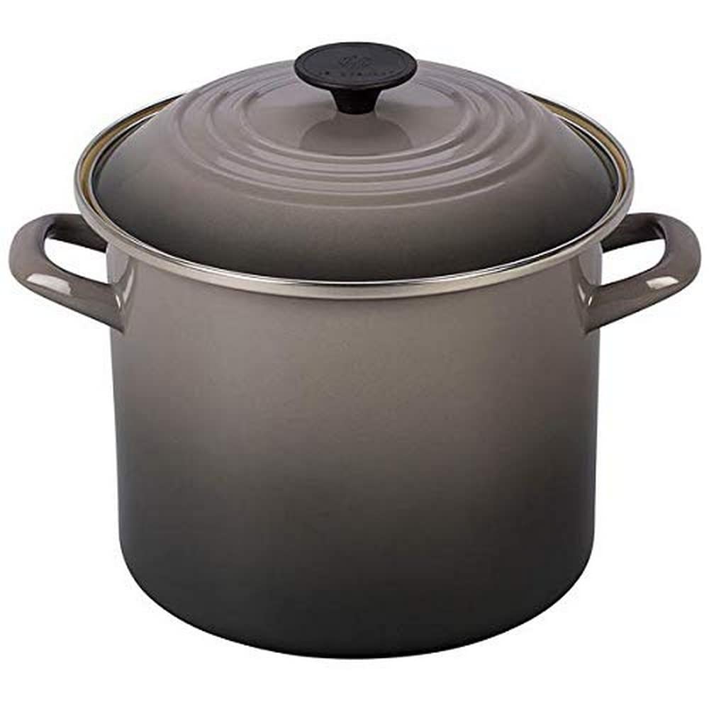 le-creuset-enamel-on-steel-stockpot-8-qt-oyster image 1