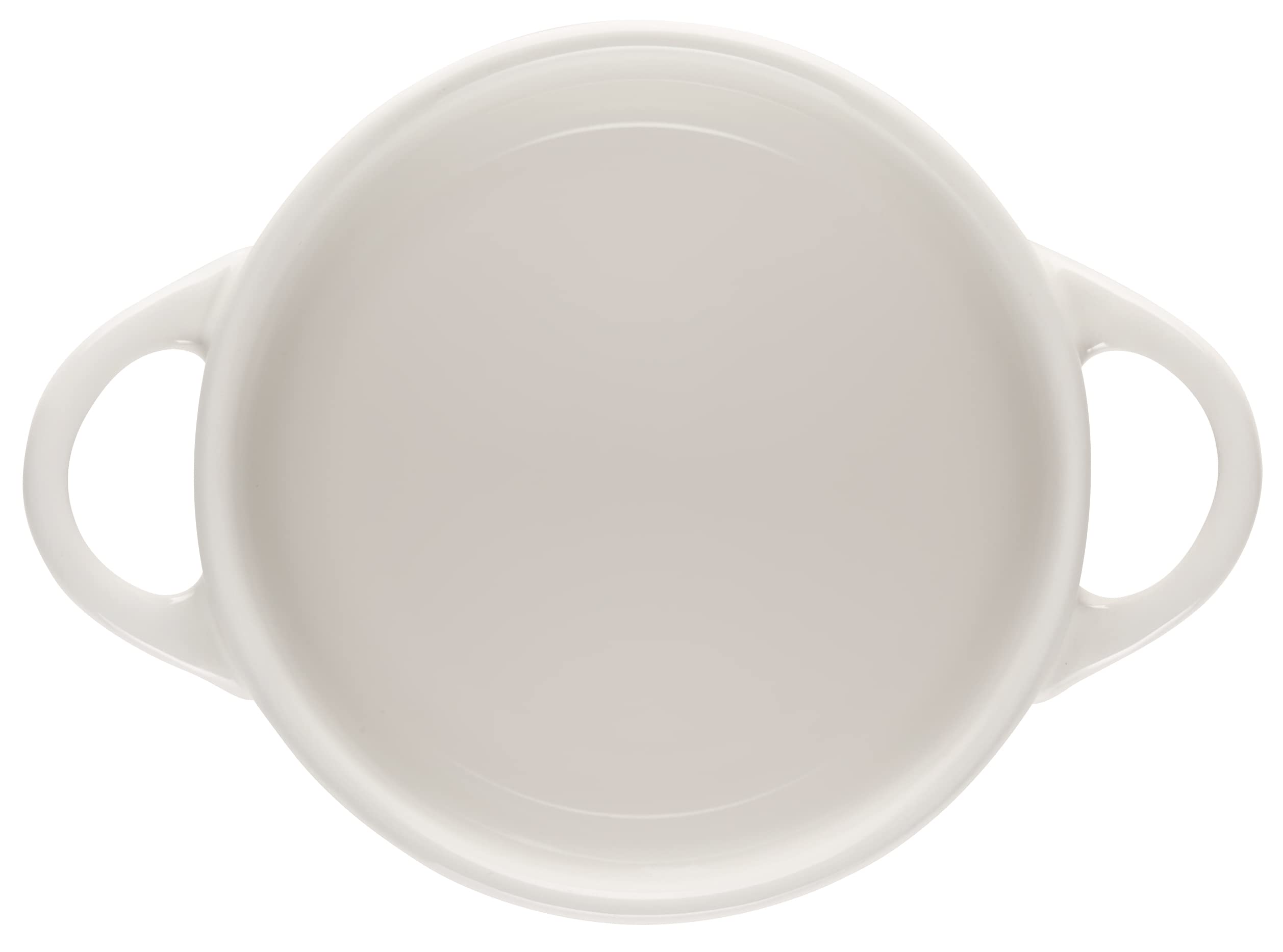 le-creuset-stoneware-mini-round-cocotte-with-flower-lid-8-oz-white image 4