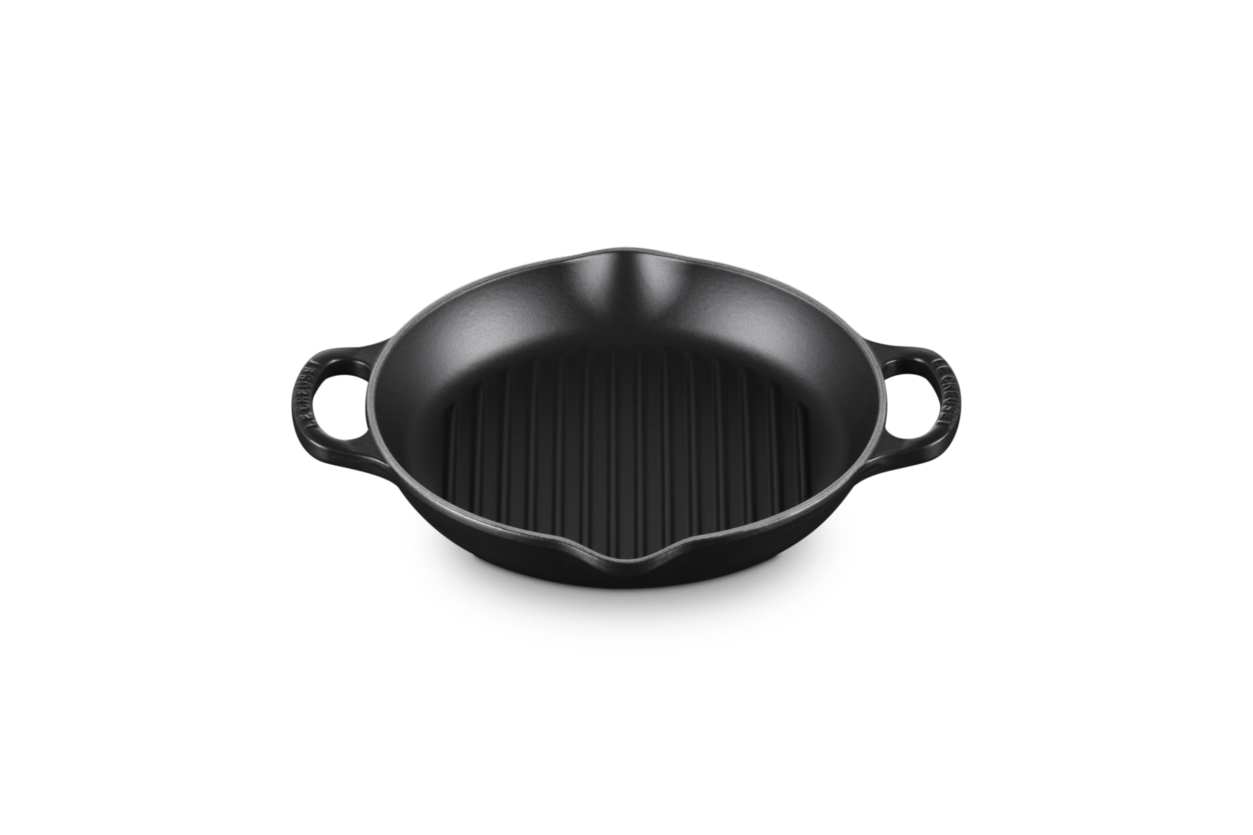 le-creuset-enameled-cast-iron-signature-9-75-deep-round-grill-licorice image 1