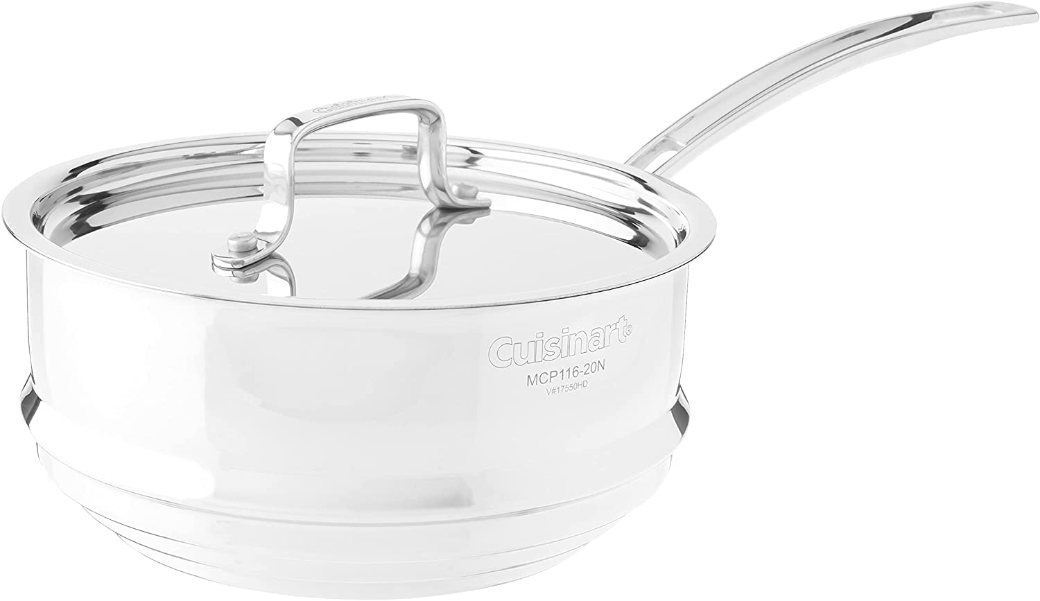 cuisinart-multiclad-pro-20cm-stainless-skillet-with-universal-steamer image 2