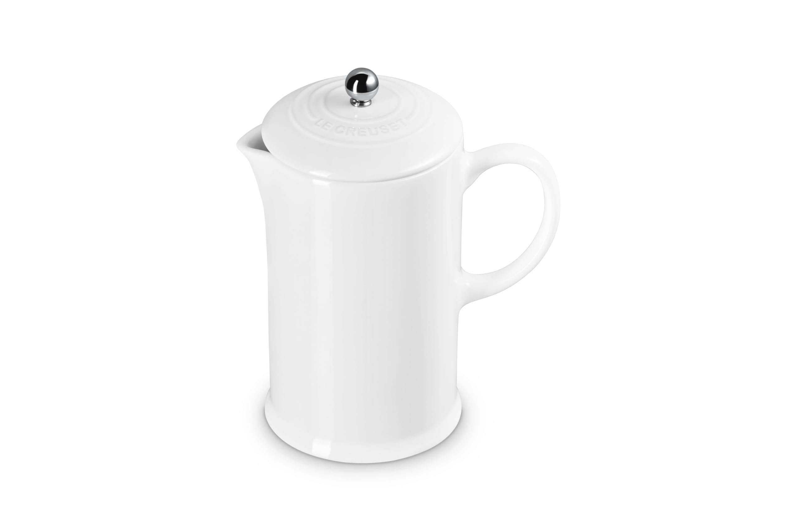le-creuset-stoneware-french-press-34-oz-white image 1