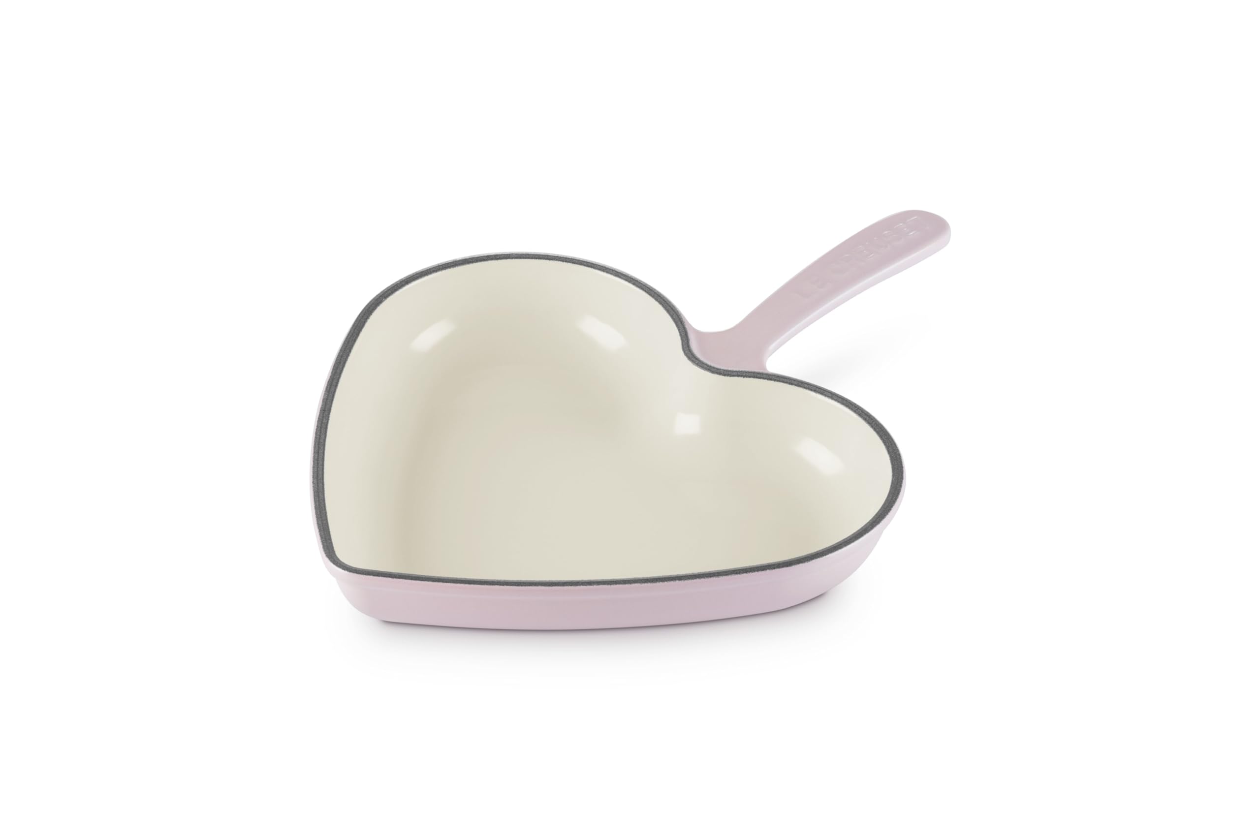 le-creuset-traditional-heart-skillet-10-25-enameled-cast-iron-chiffon-pink image 1