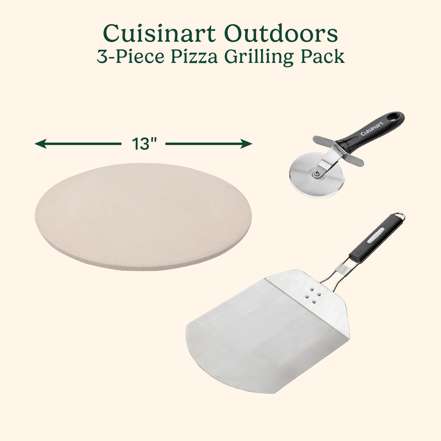 cuisinart-3-piece-grilled-pizza-pack-with-13-inch-cordierite-stone-peel-and-cutt image 2