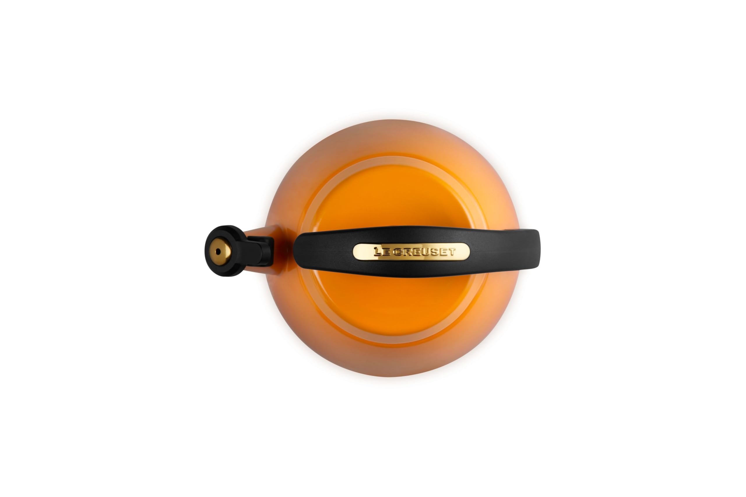 le-creuset-enamel-on-steel-cloche-kettle-2-2-qt-persimmon-with-gold-accents image 4