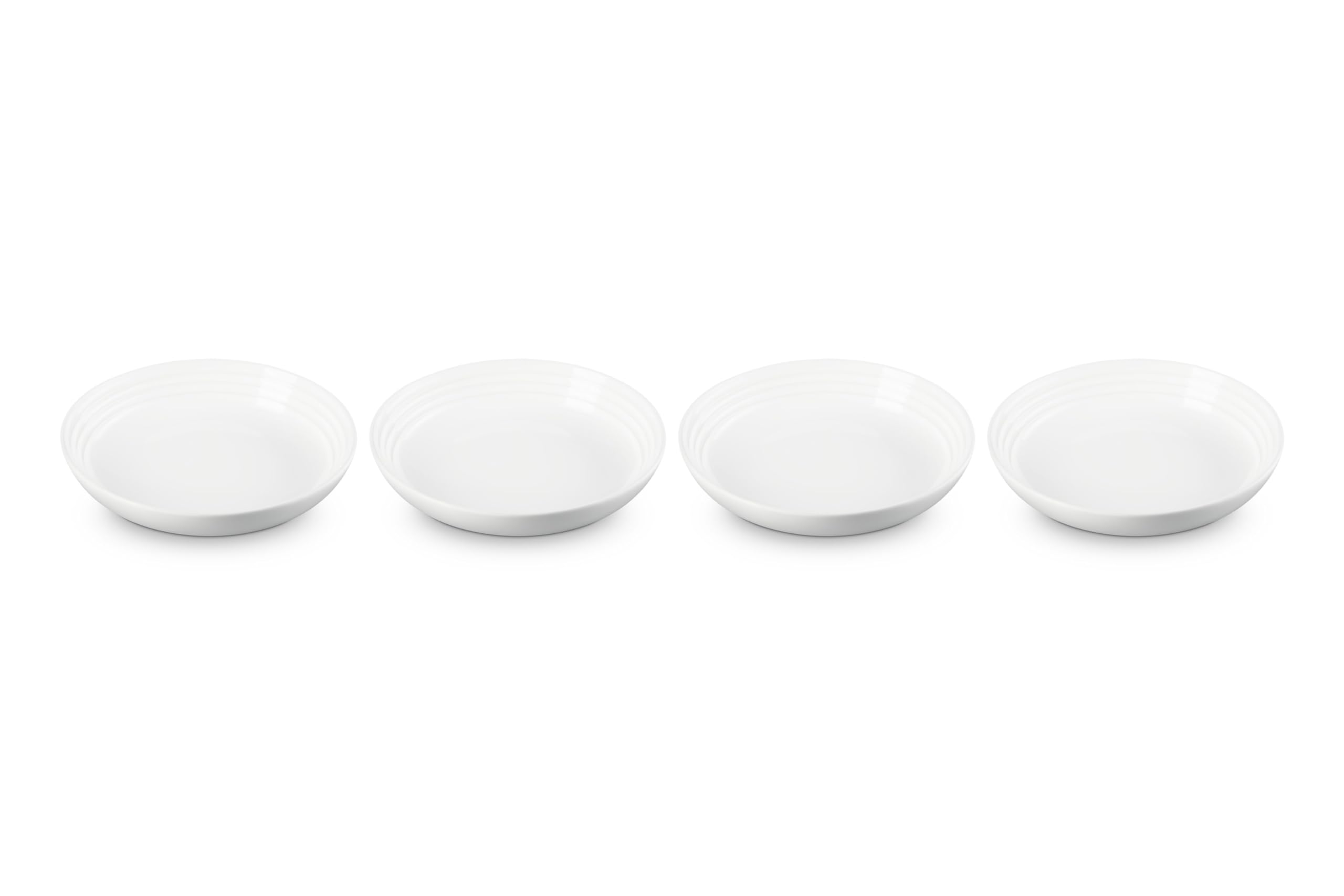 le-creuset-stoneware-pasta-bowls-set-of-4-8-5-inch-white image 1