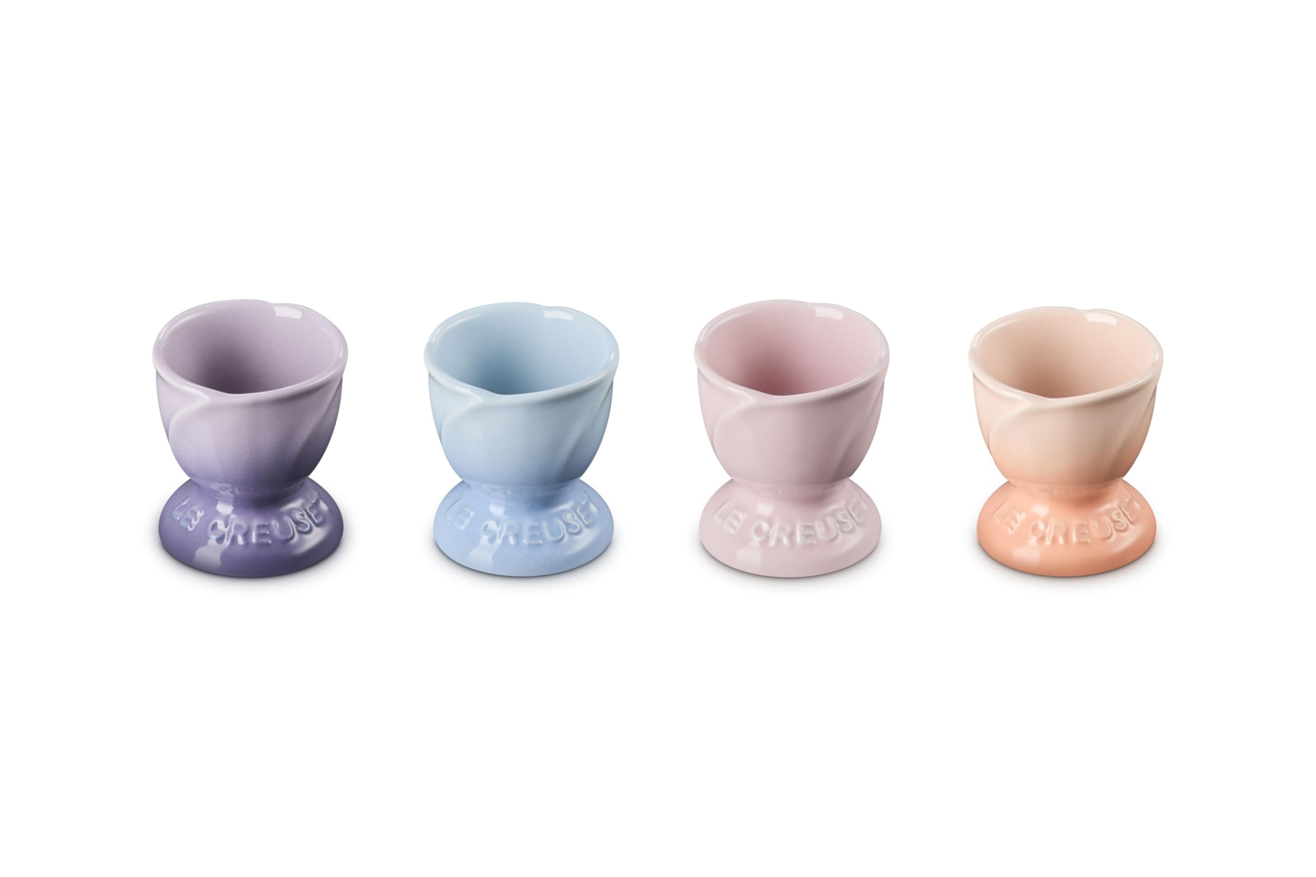 le-creuset-stoneware-petal-egg-cups-set-of-4-multicolor image 2