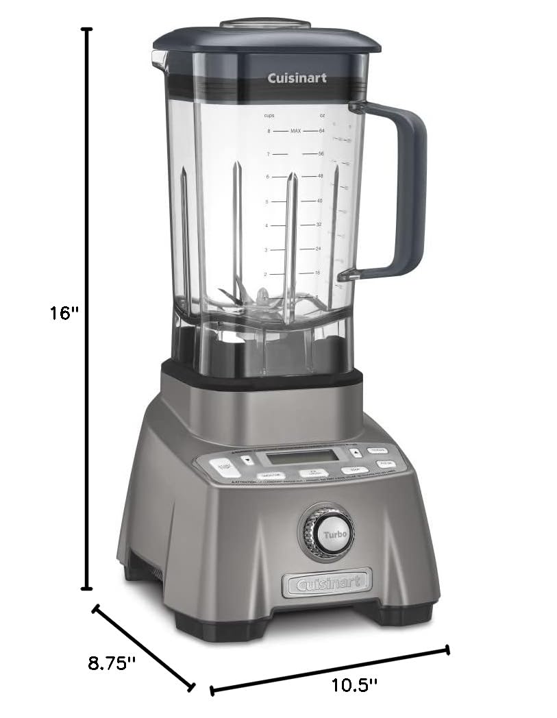 cuisinart-hurricane-pro-blender-3-5-peak-hp-64-oz-gunmetal-cbt-2000p1 image 3