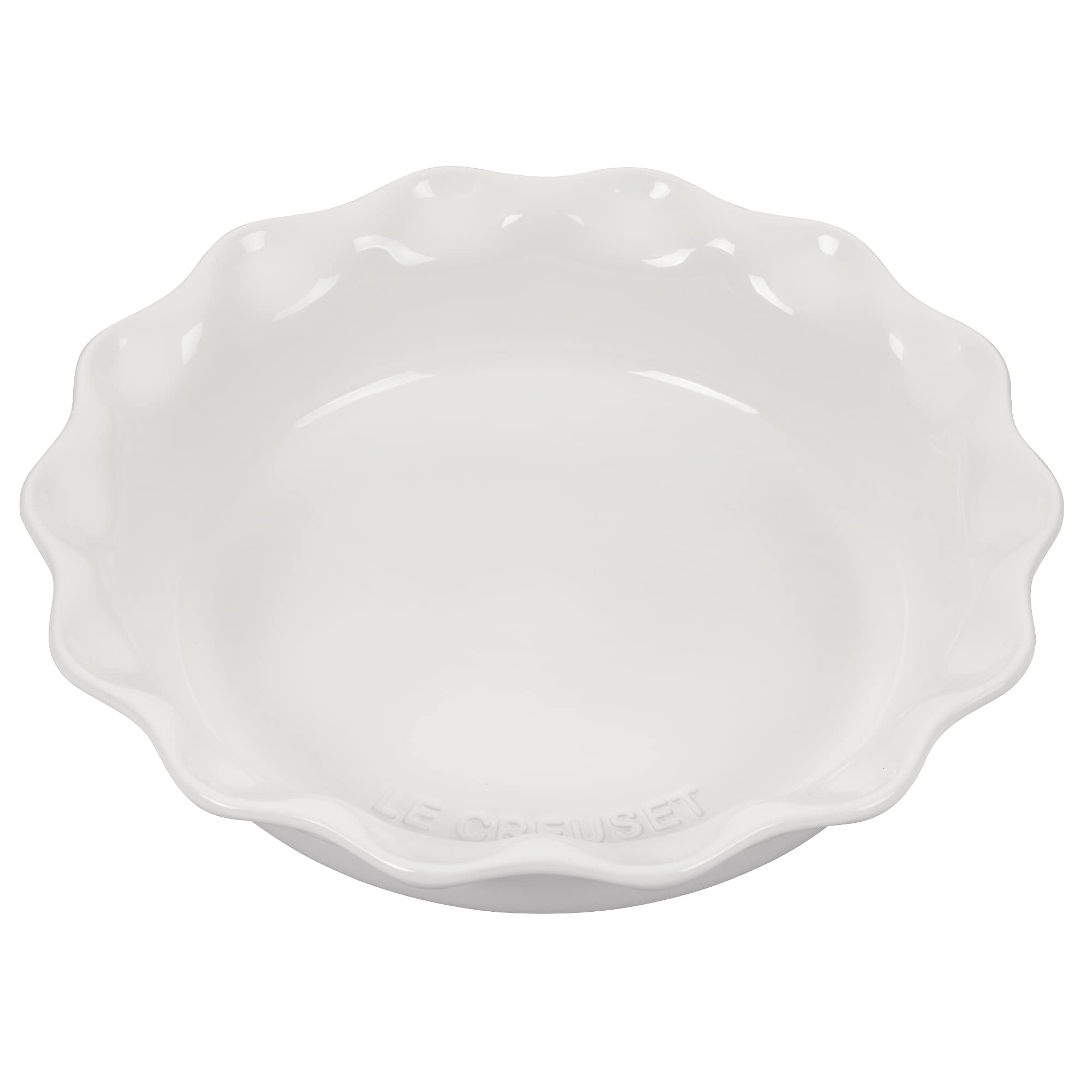 le-creuset-stoneware-9-heritage-pie-dish-white image 1
