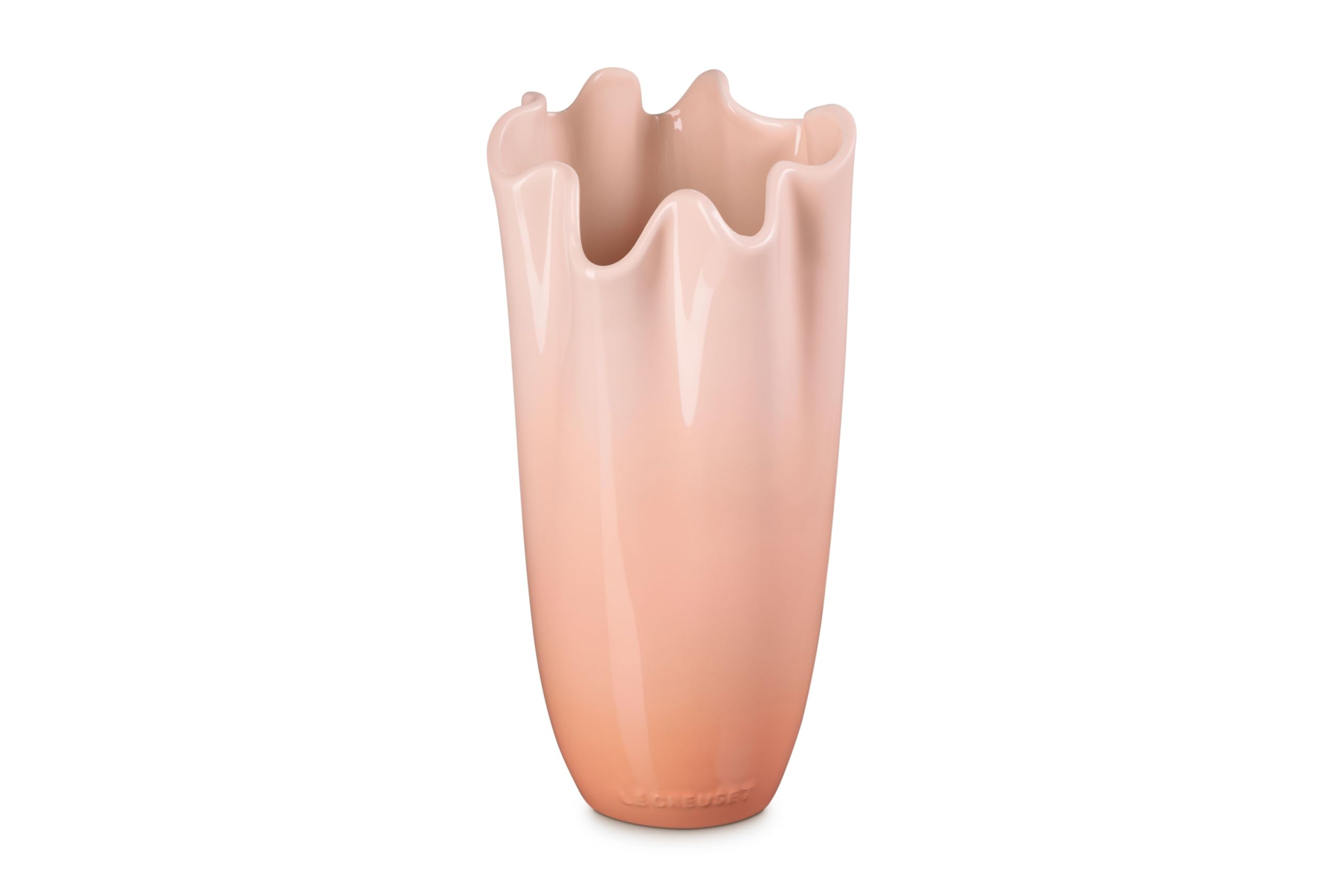 le-creuset-stoneware-iris-vase-12-peche image 1