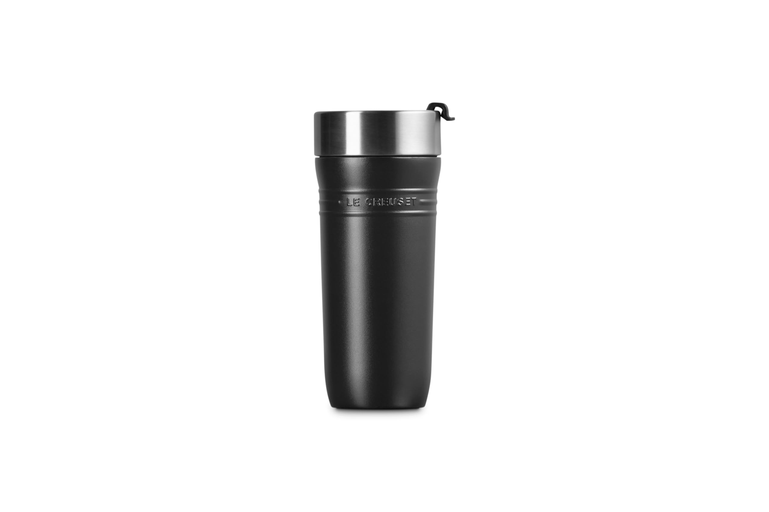 le-creuset-on-the-go-stainless-steel-travel-mug-12-oz-licorice image 2