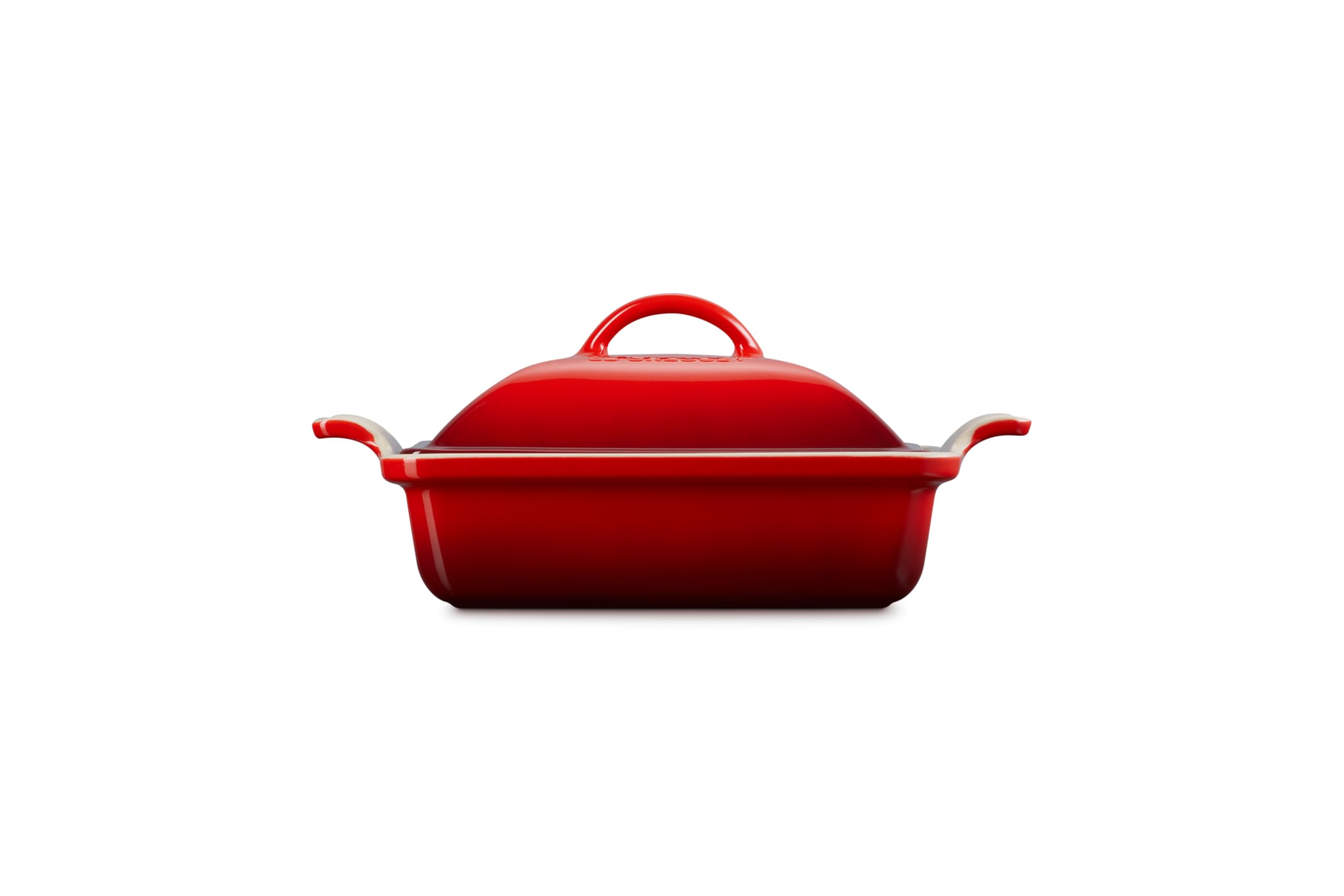 le-creuset-stoneware-heritage-shallow-square-casserole-2-qt-9-inch-cerise image 4