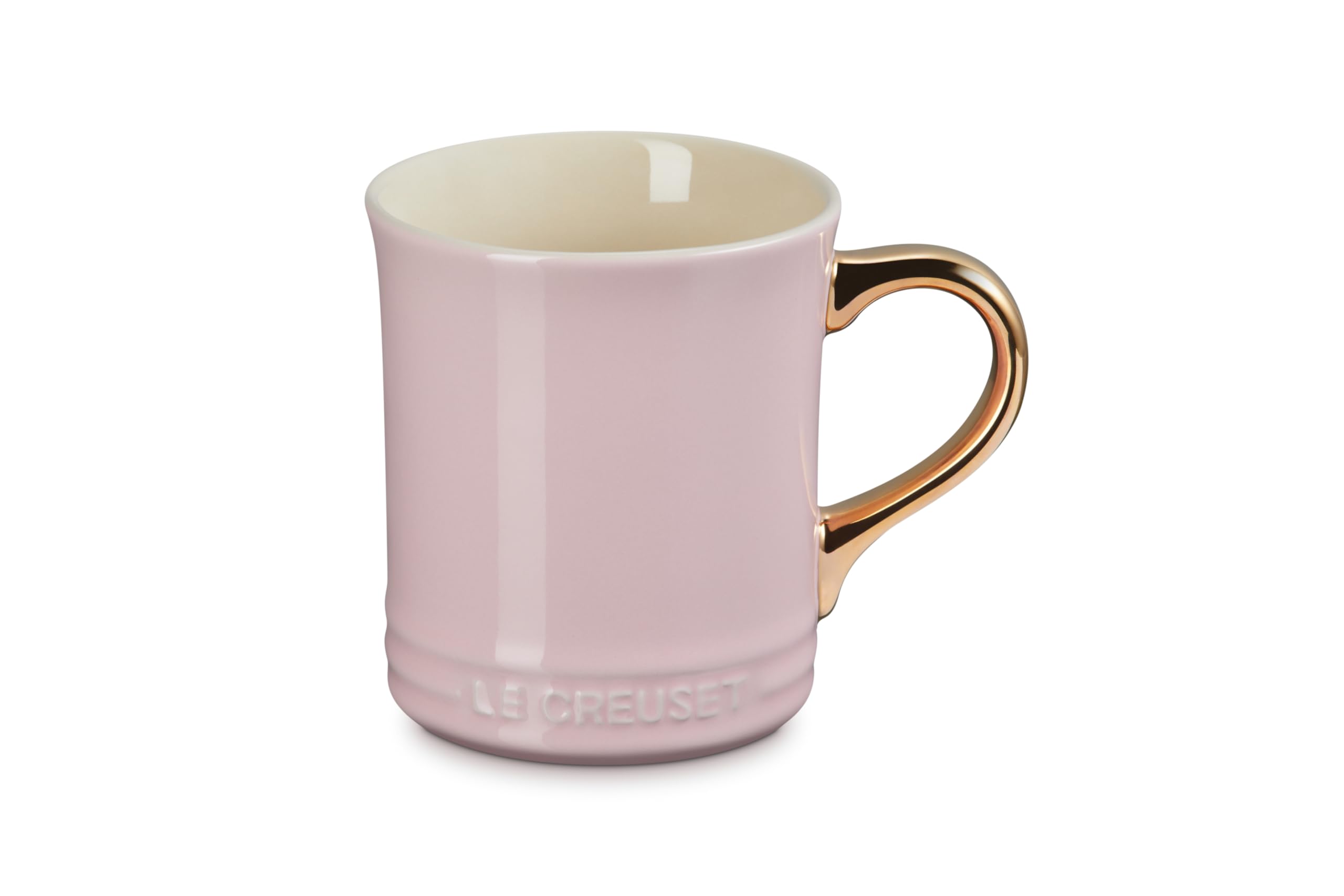 le-creuset-vancouver-mug-with-gold-metallic-handle-14-oz-chiffon-pink image 1