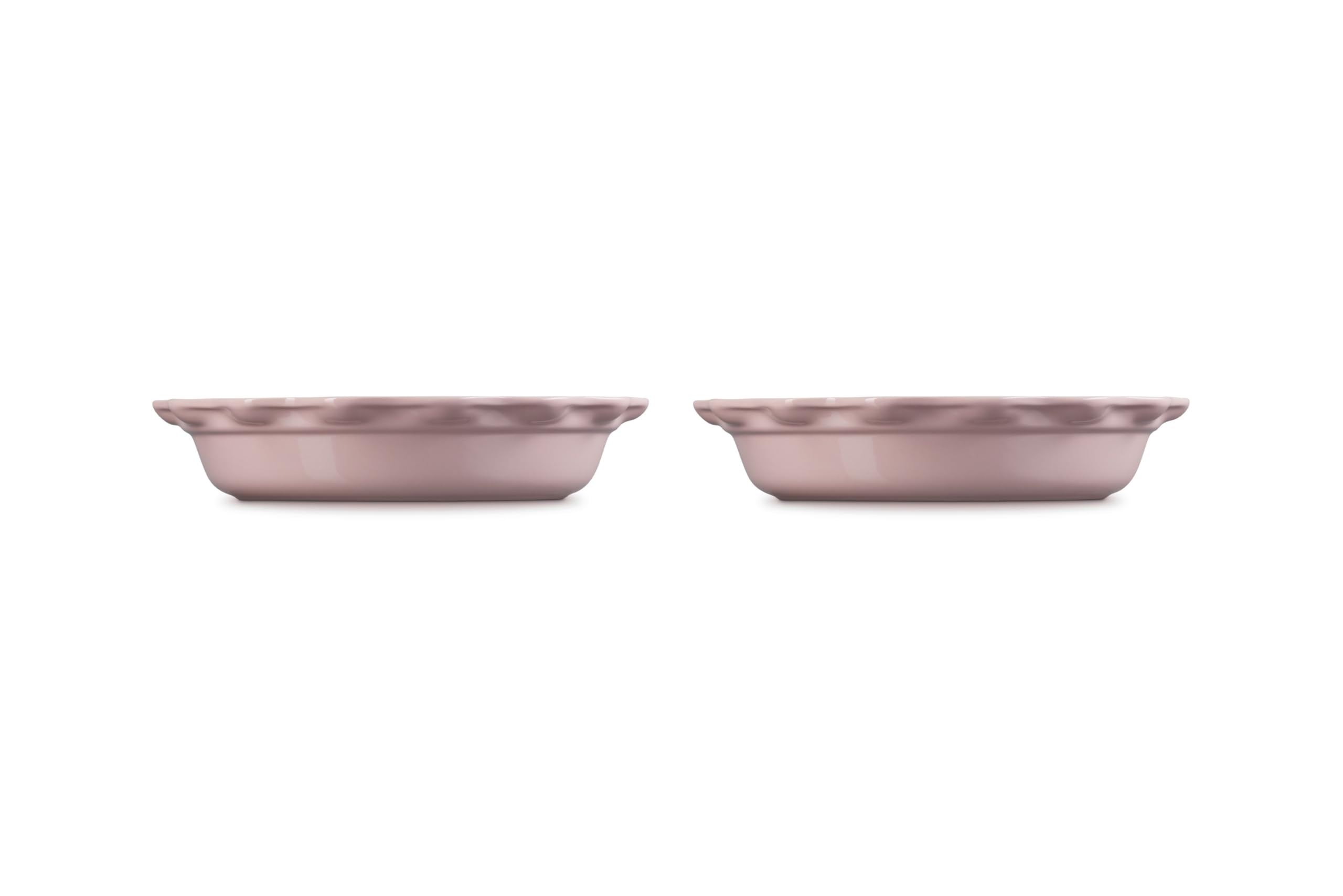 le-creuset-heritage-9-inch-stoneware-fluted-pie-dish-set-of-2-chiffon-pink image 3