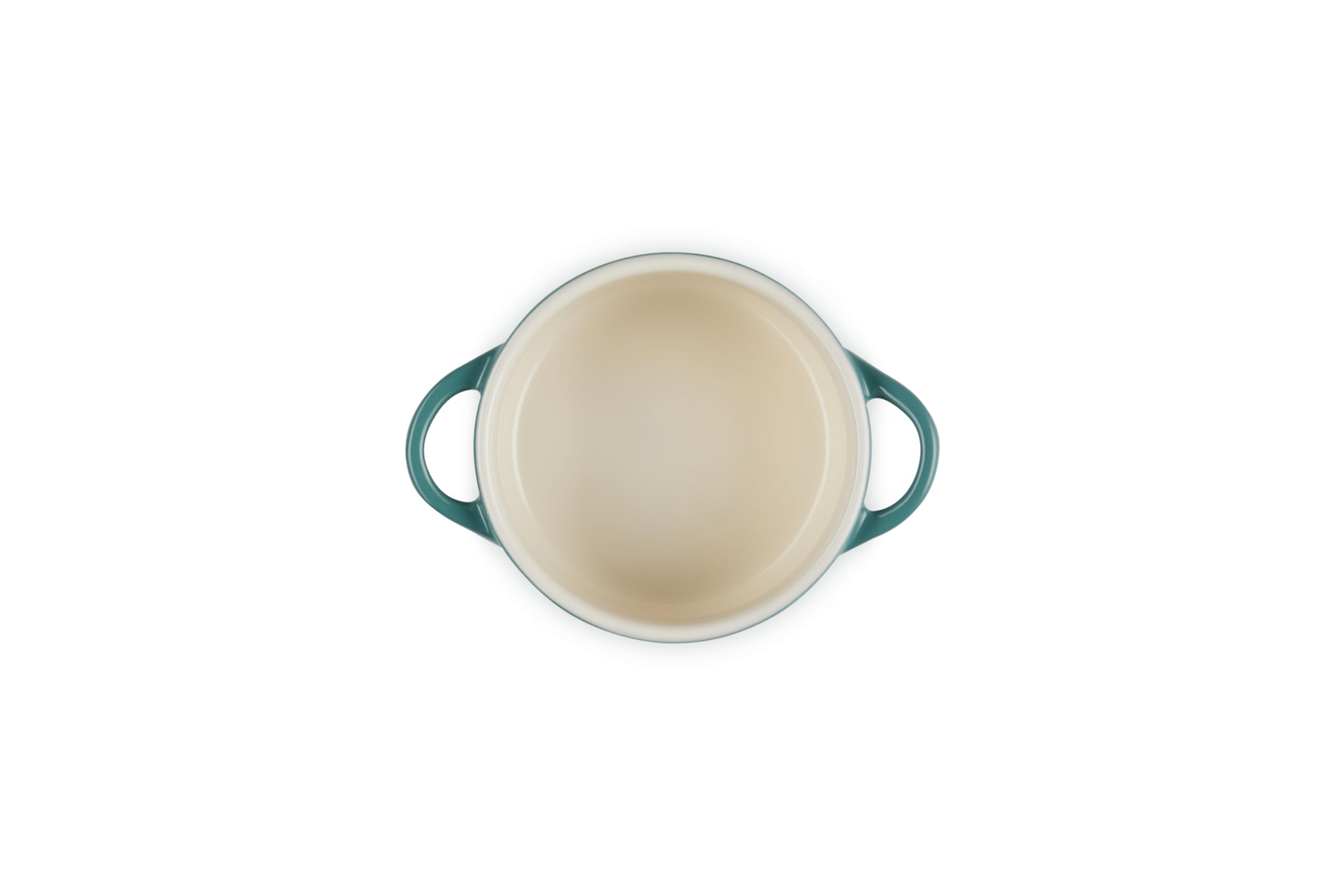 le-creuset-holly-collection-mini-round-cocotte-8-oz-artichaut-with-gold-knob image 3