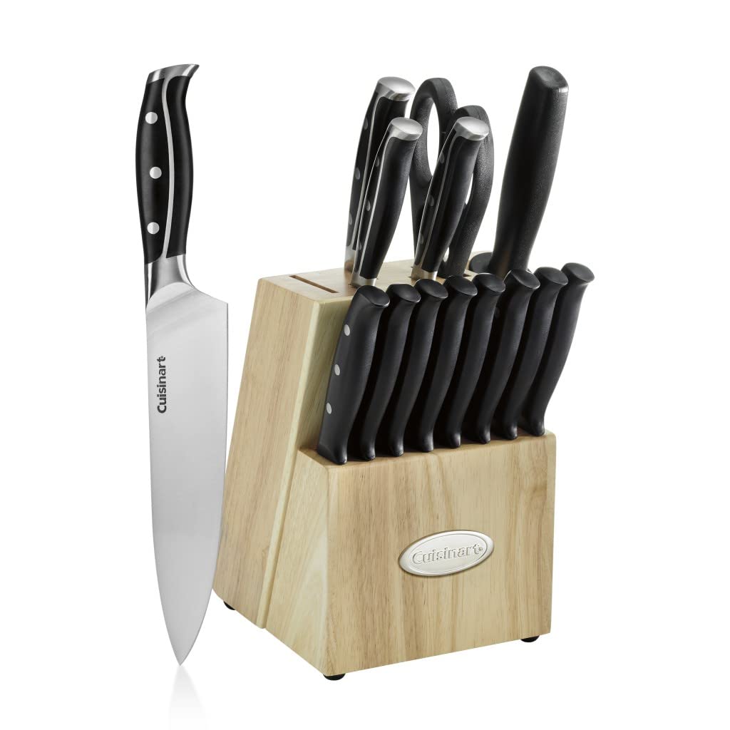 cuisinart-c77trn-15p-nitrogen-collection-15-piece-knife-block-set-black image 1