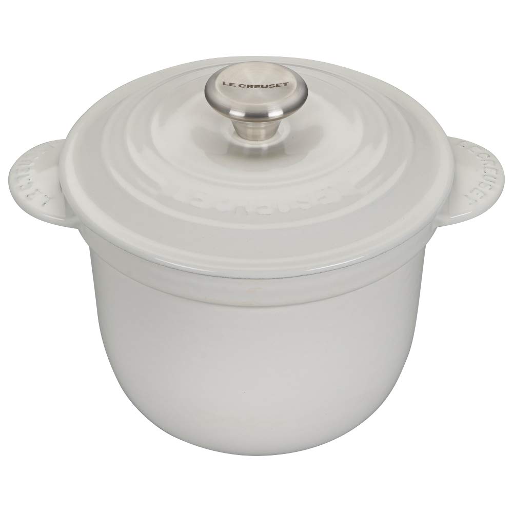 le-creuset-enameled-cast-iron-rice-pot-with-lid-stoneware-insert-2-25-qt-cerise image 5