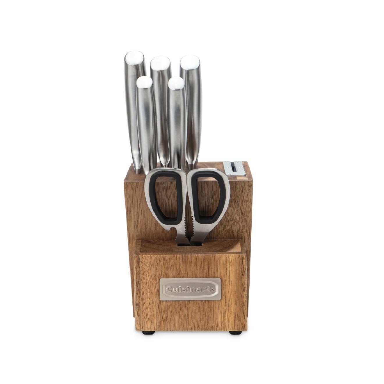 cuisinart-7-piece-stainless-steel-knife-block-set-with-built-in-sharpener image 2