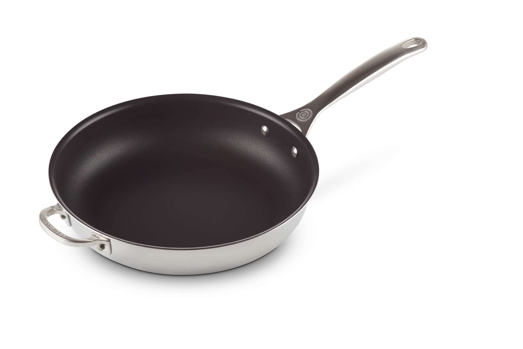 le-creuset-ssp2500-28-tri-ply-stainless-steel-nonstick-deep-fry-pan-with-helper- image 2
